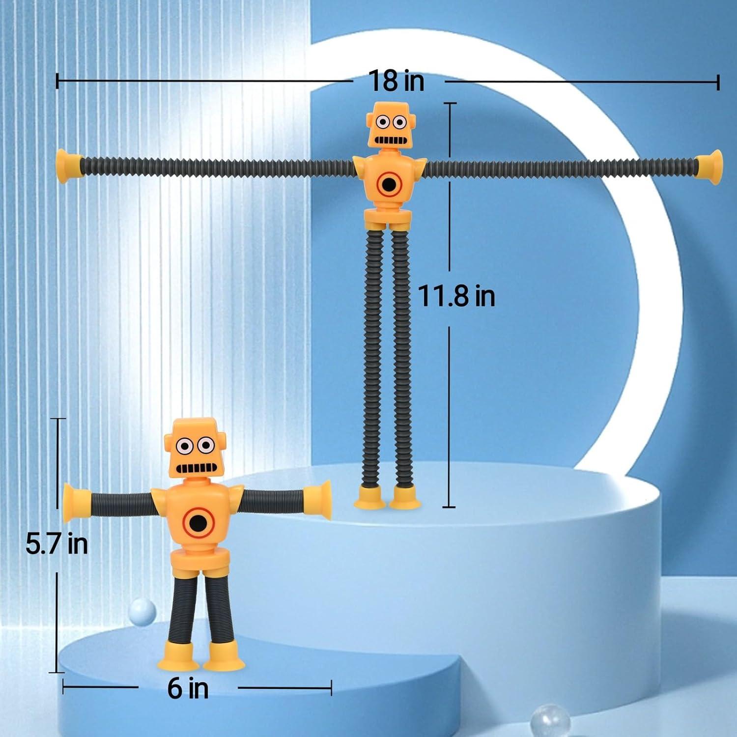 Juguetes Robot COLEGRY - Paquete de 4 Tubos Pop Antiestrés