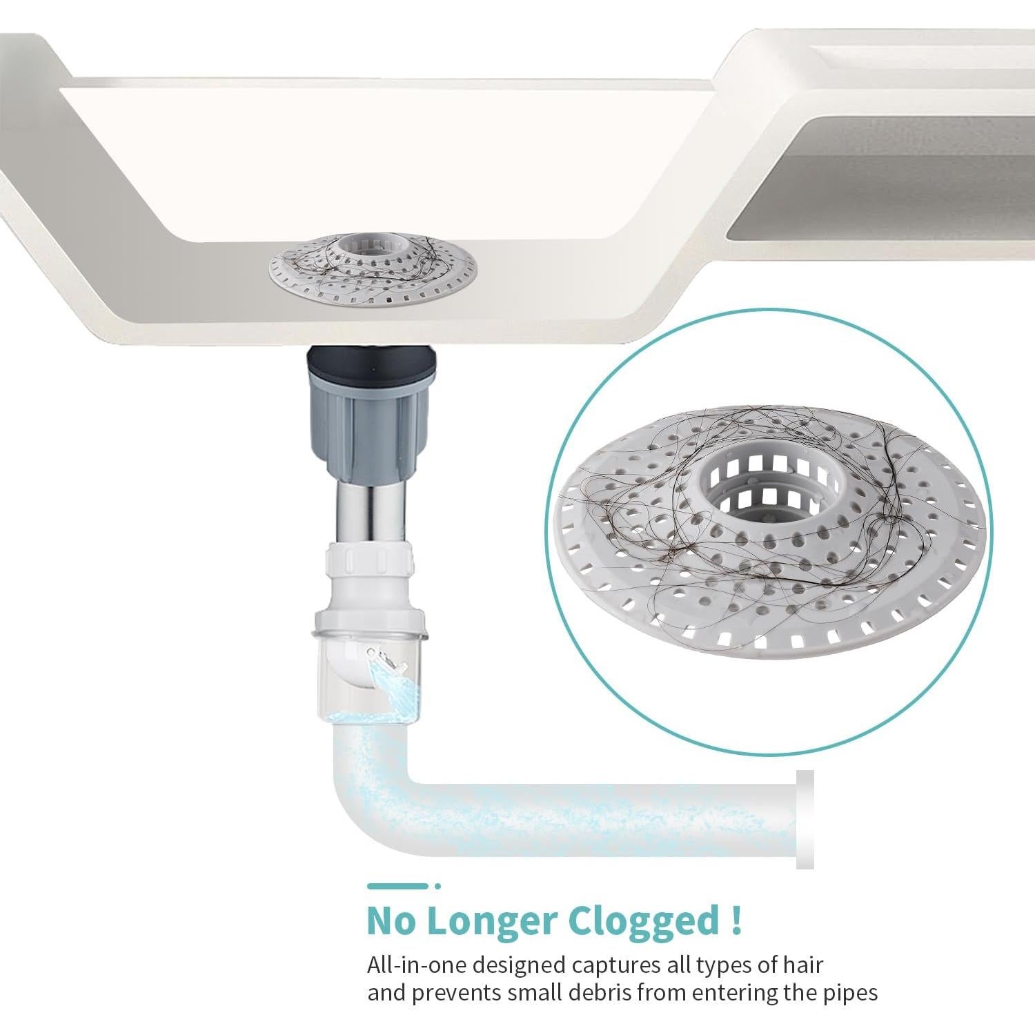 Receptor de Cabello Aluvor 3PCS Silicona Antibloqueo