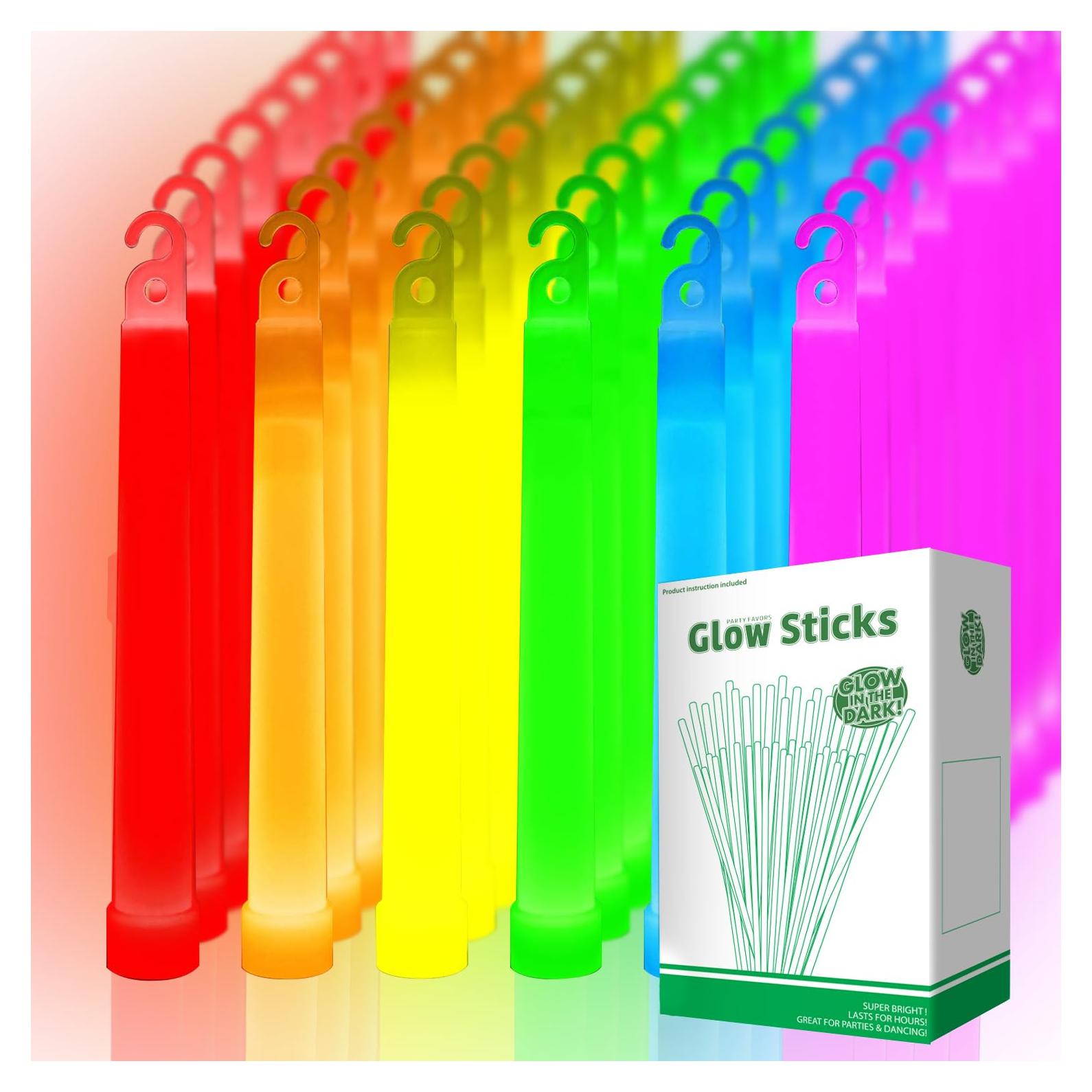 96 Palos de Luz Brillantes OMNISAFE 15 cm para Fiestas y Emergencias