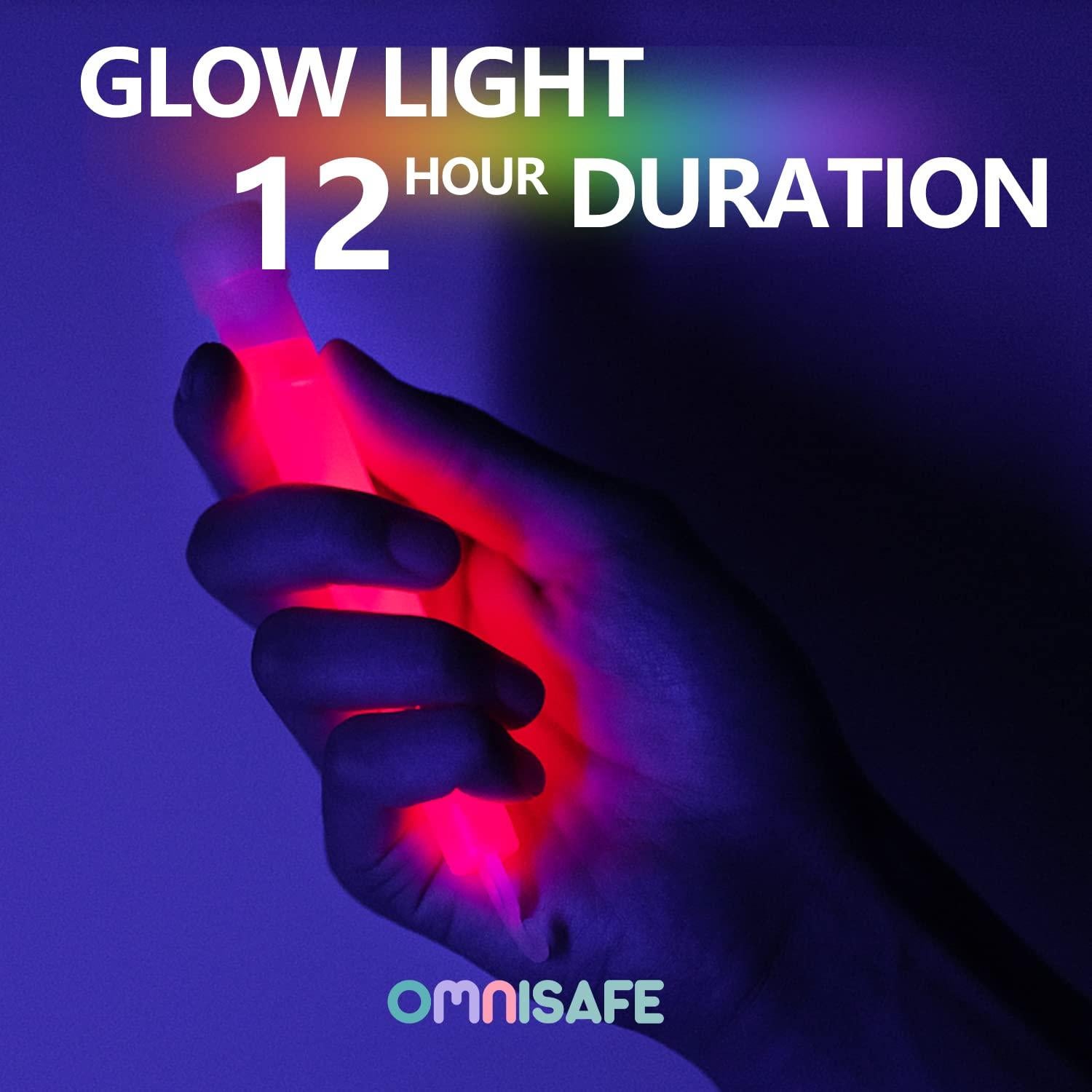 96 Palos de Luz Brillantes OMNISAFE 15 cm para Fiestas y Emergencias