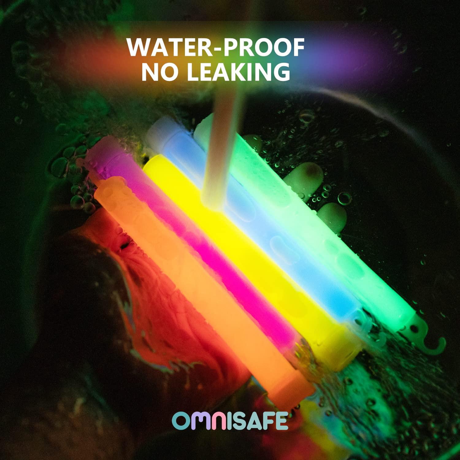 96 Palos de Luz Brillantes OMNISAFE 15 cm para Fiestas y Emergencias