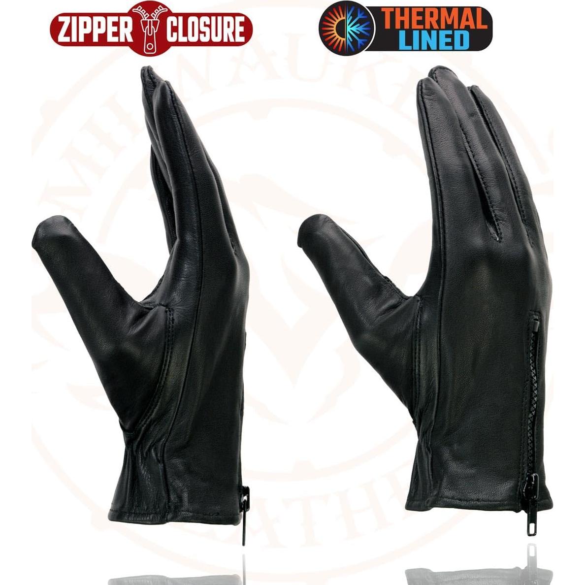 Guantes de Moto de Cuero Térmicos Milwaukee Leather SH226TH