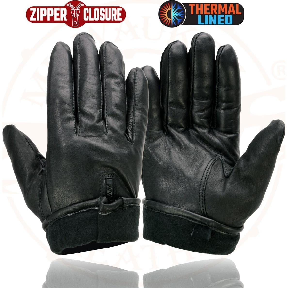Guantes de Moto de Cuero Térmicos Milwaukee Leather SH226TH
