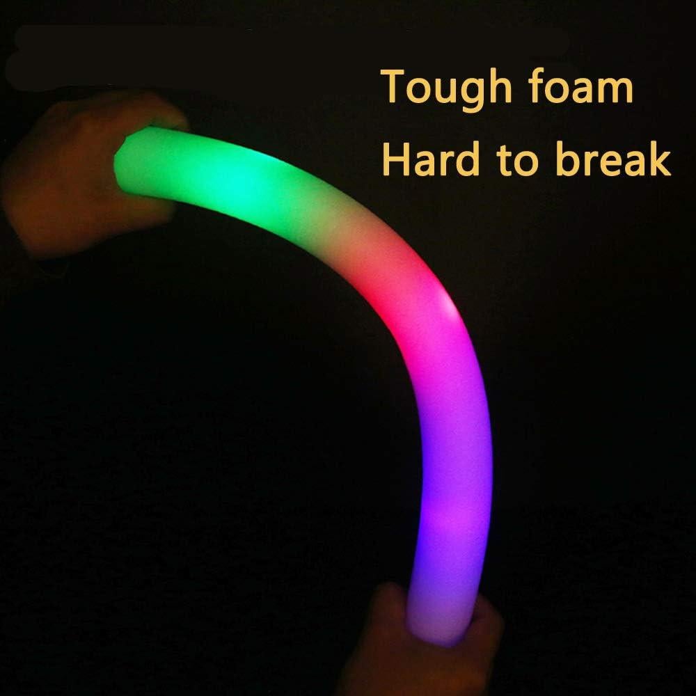 Bastones de Espuma LED ColorHome - 100 Pcs Brillantes para Fiestas