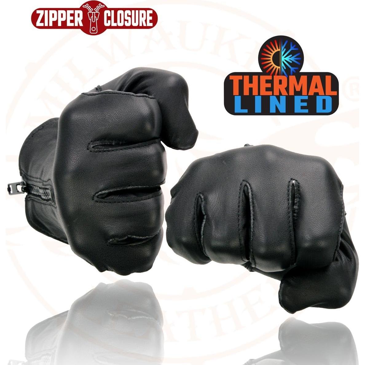 Guantes de Moto de Cuero Térmicos Milwaukee SH226TH para Hombre