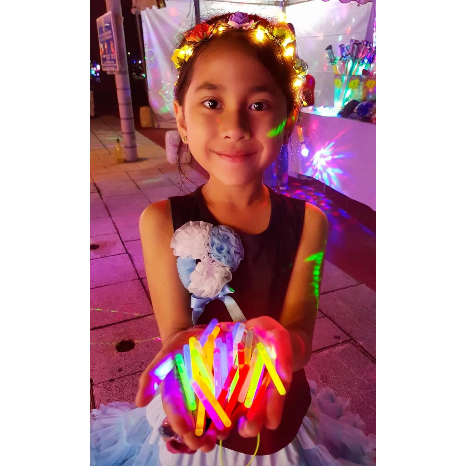 Palitos Brillantes Mini POPGIFTU 120 Pcs 5cm 6 Colores