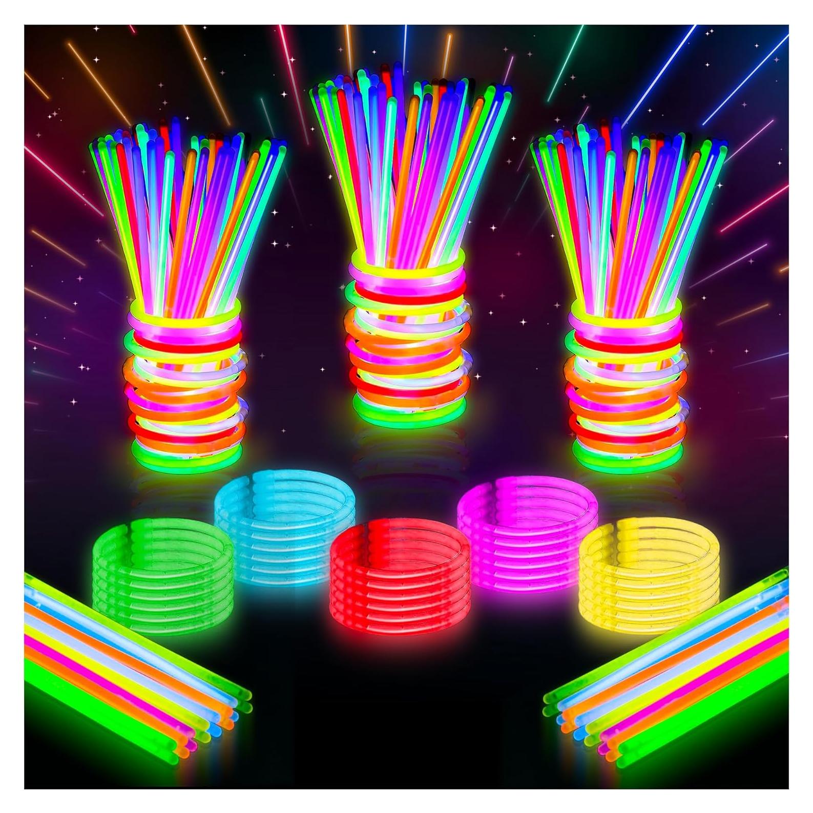Brazaletes de Brillo Neon Mystical Fire 8" Pack 100 Unidades