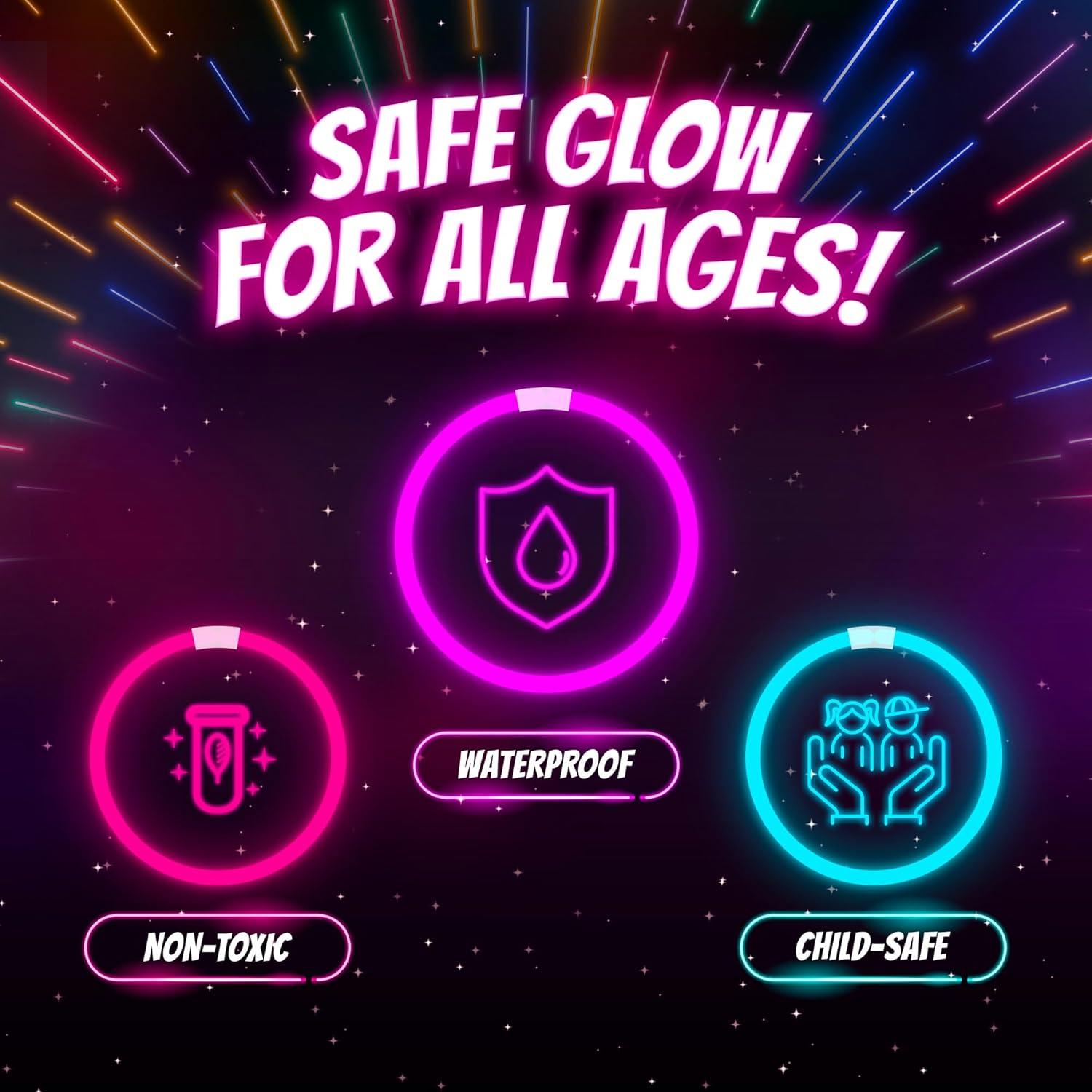 Brazaletes de Brillo Neon Mystical Fire 8" Pack 100 Unidades