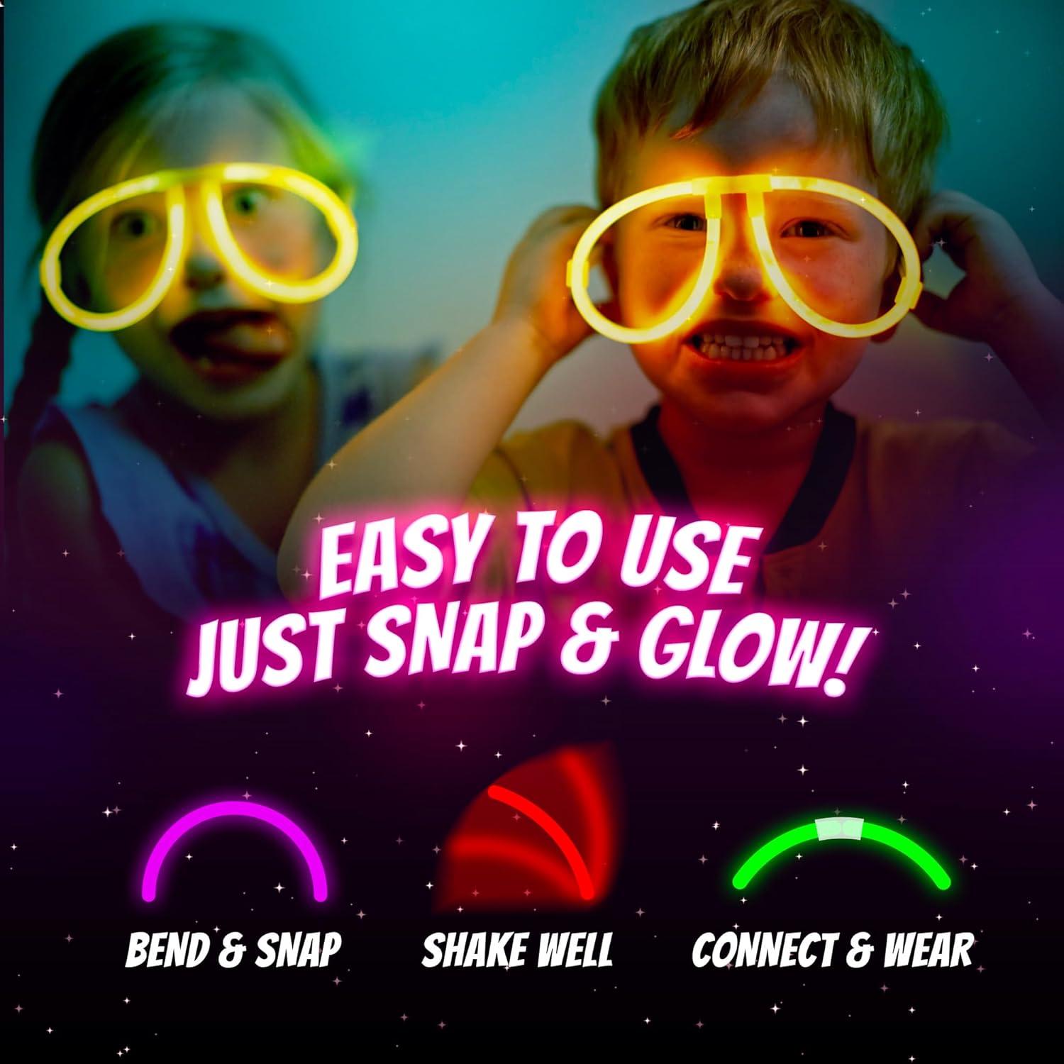 Brazaletes de Brillo Neon Mystical Fire 8" Pack 100 Unidades