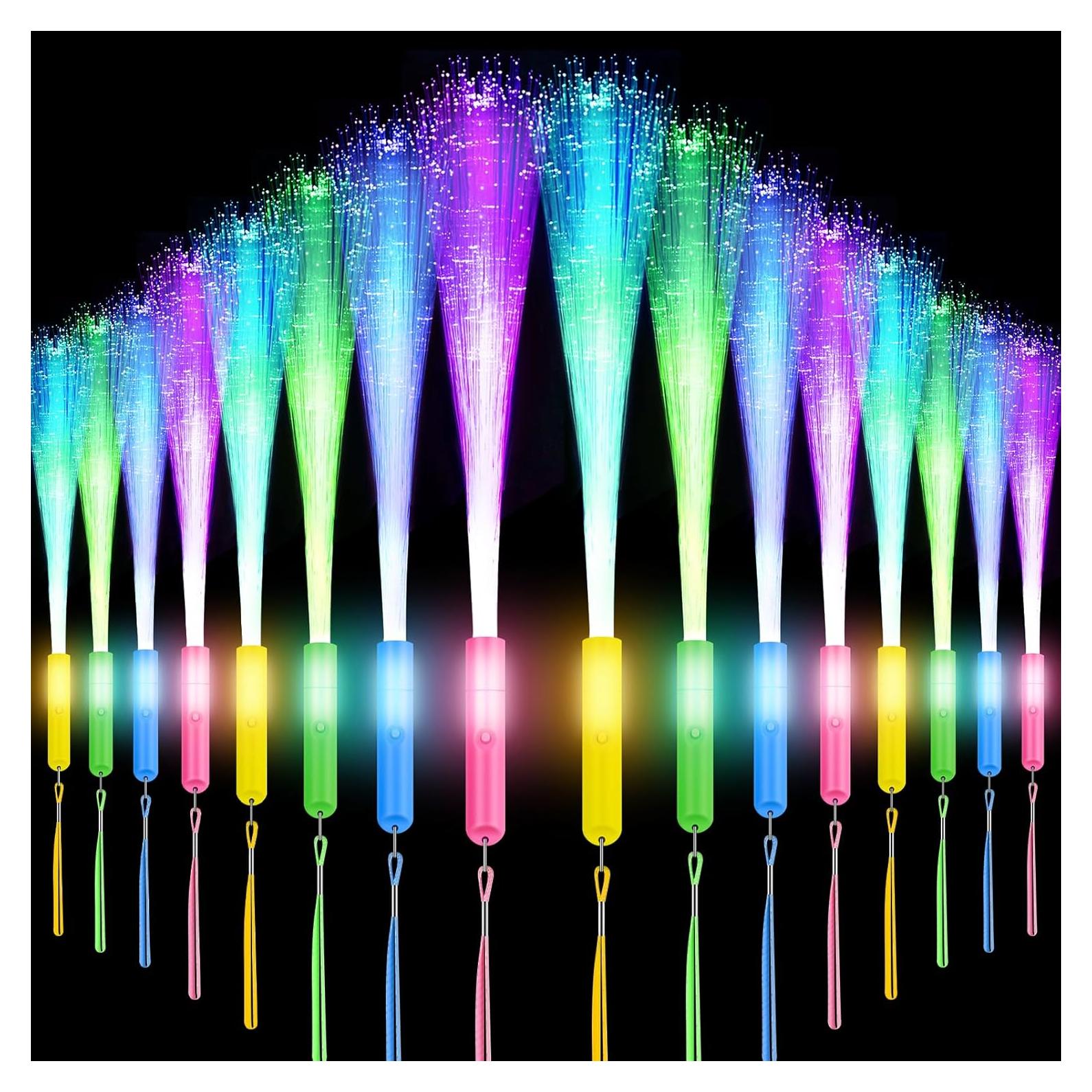 72 Varitas de Fibra Óptica LED VAIPI para Fiestas y Bodas