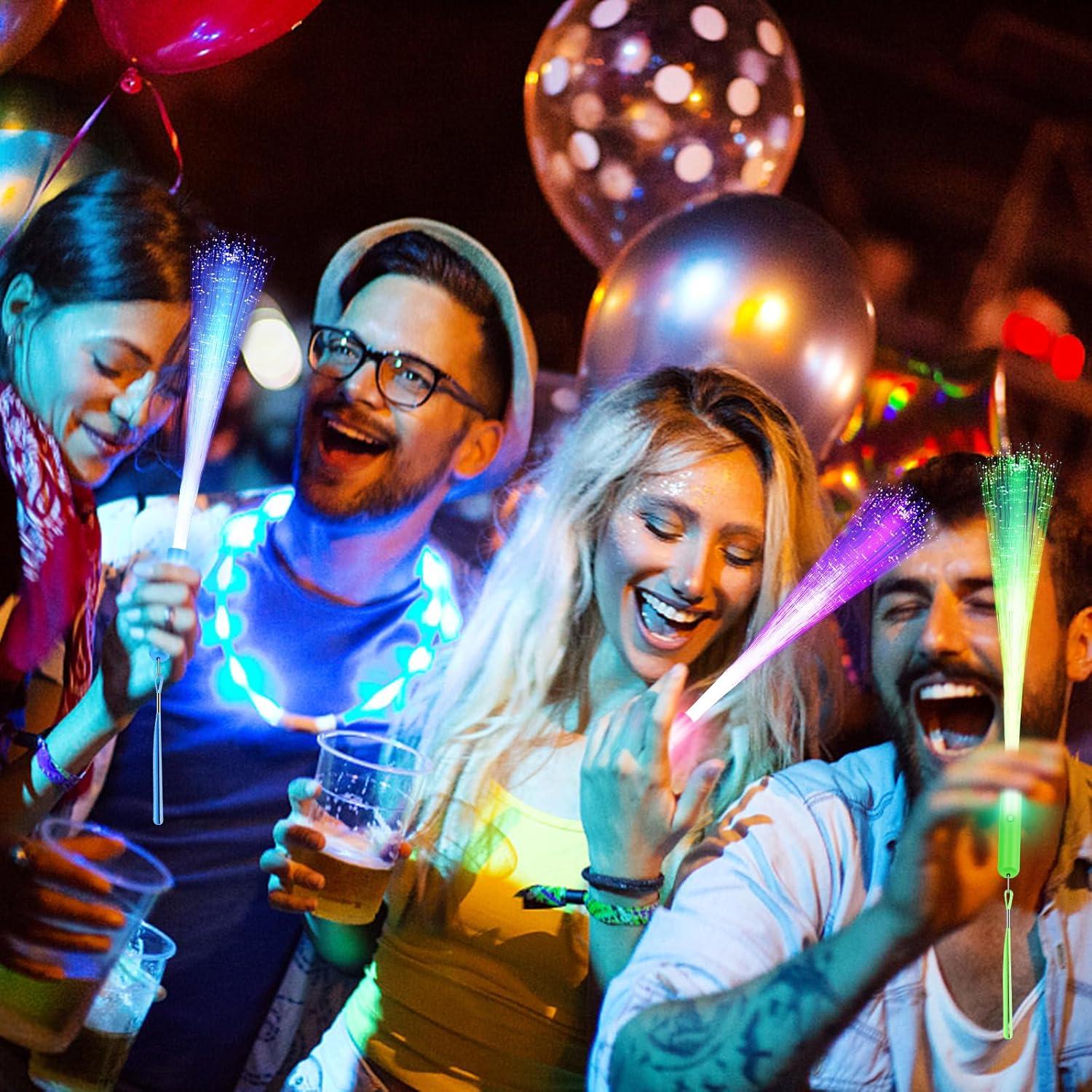 72 Varitas de Fibra Óptica LED VAIPI para Fiestas y Bodas