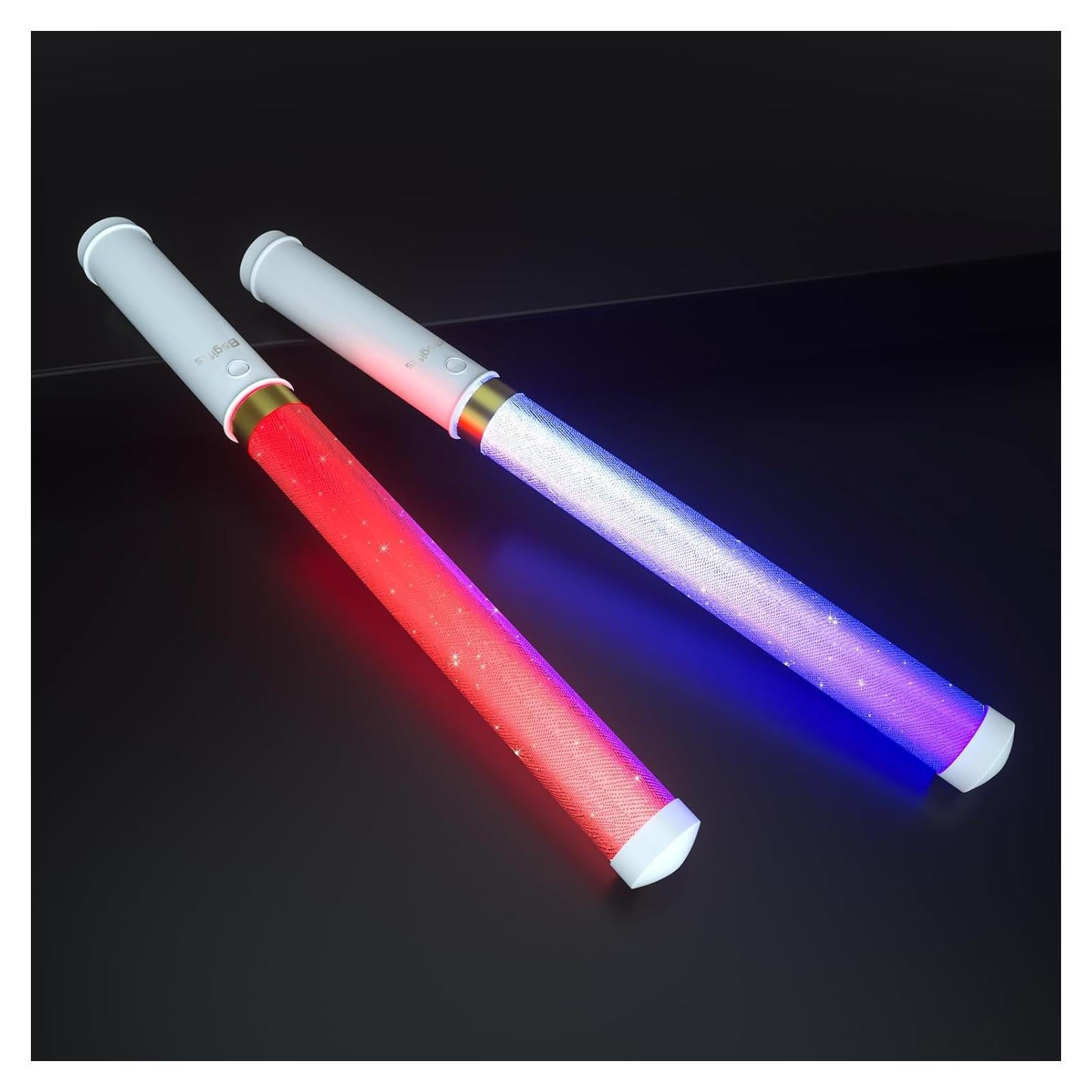 Palos de Luz LED Multicolor Bsgifts 2 Paquete 15 Colores