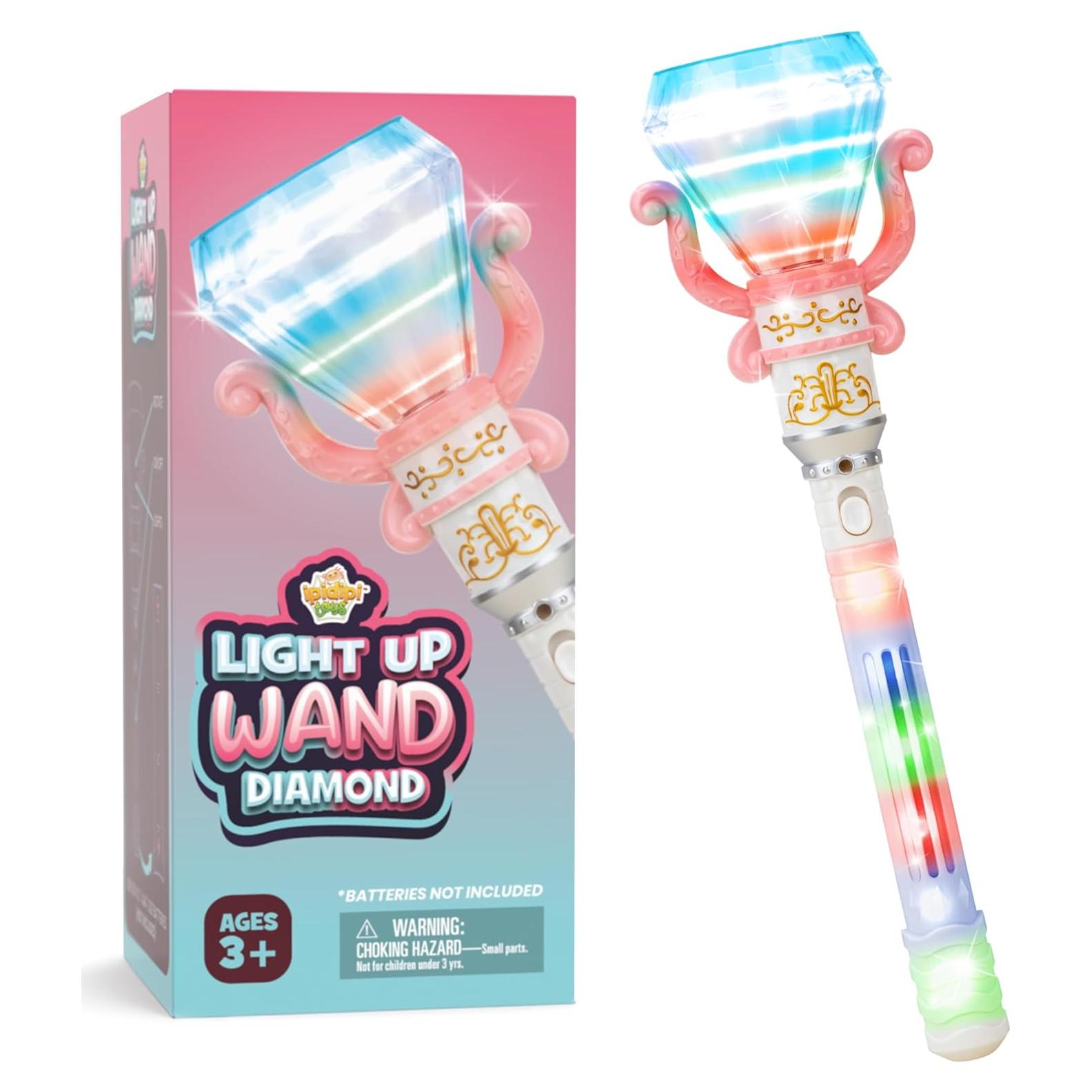 Varita Diamante Giratoria Iluminada Ipidipi Toys 34cm