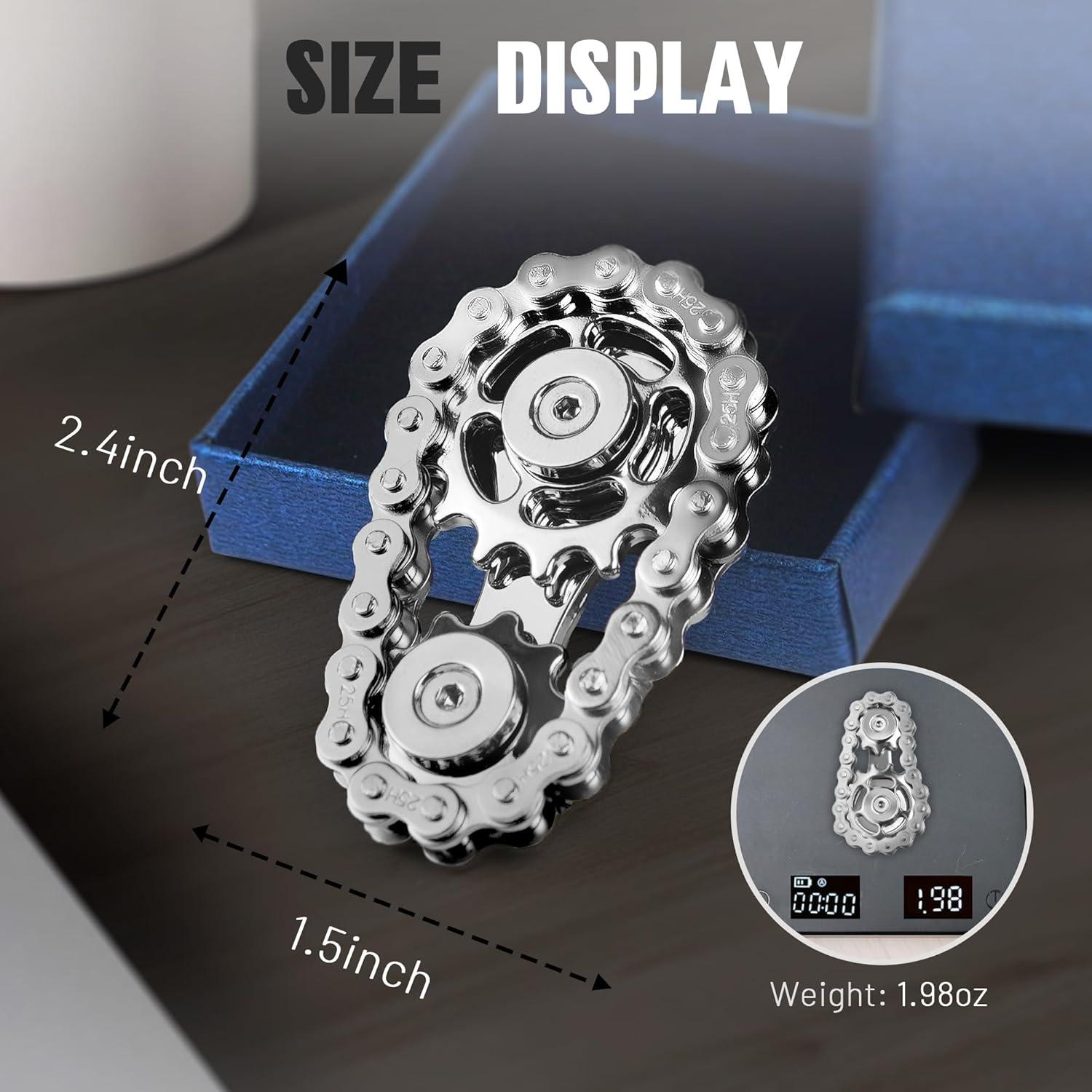 Juguete Fidget Spinner de Metal CHESLICR para Alivio de Estrés