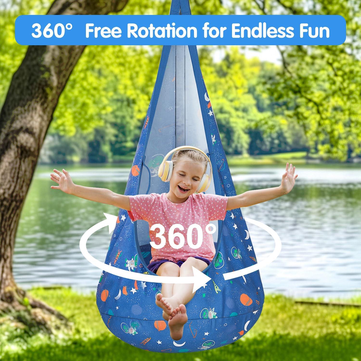 Columpio Sensorial Safotad Azul para Niños - Soporta 90.72kg