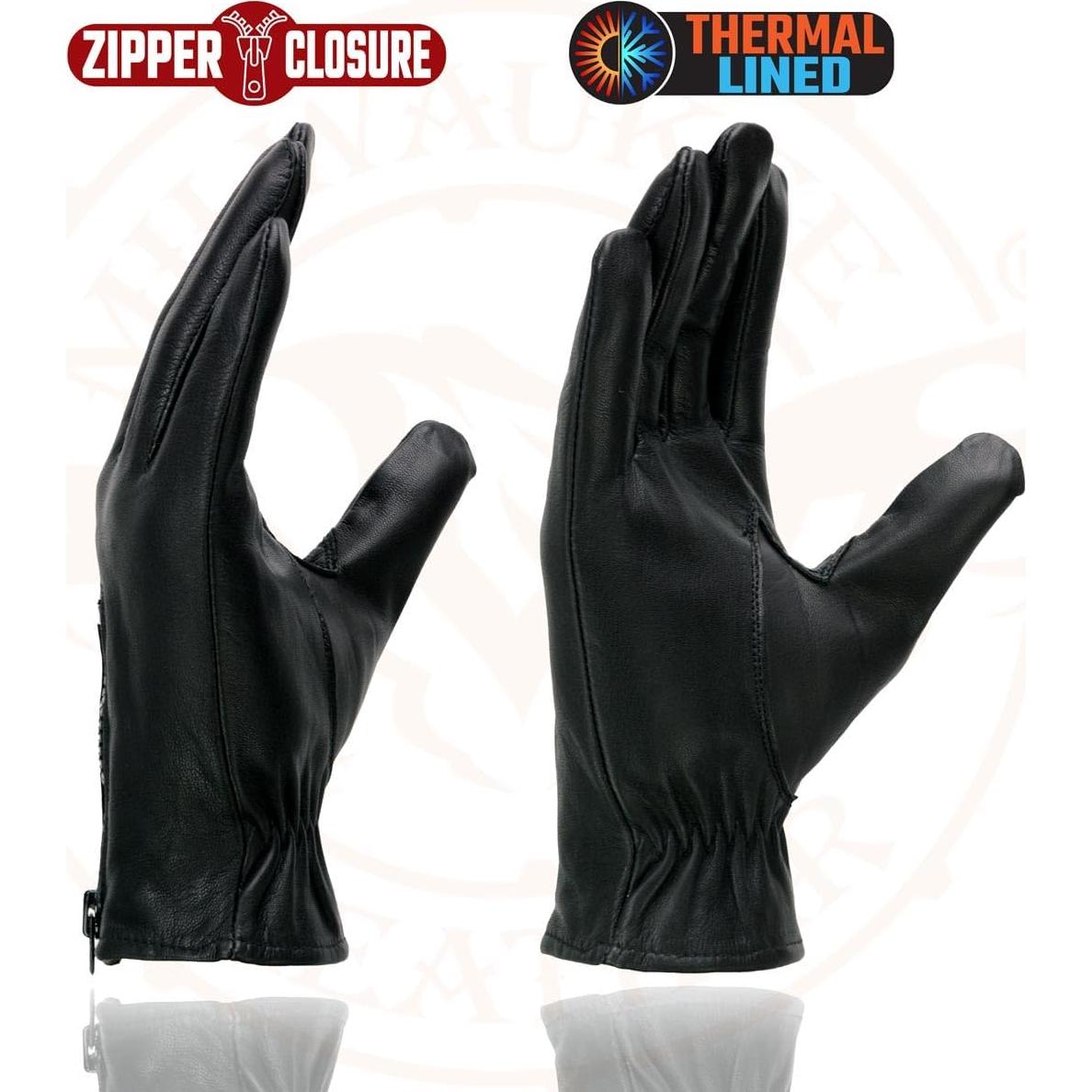 Guantes de Moto Milwaukee Leather SH226TH Térmicos Negros