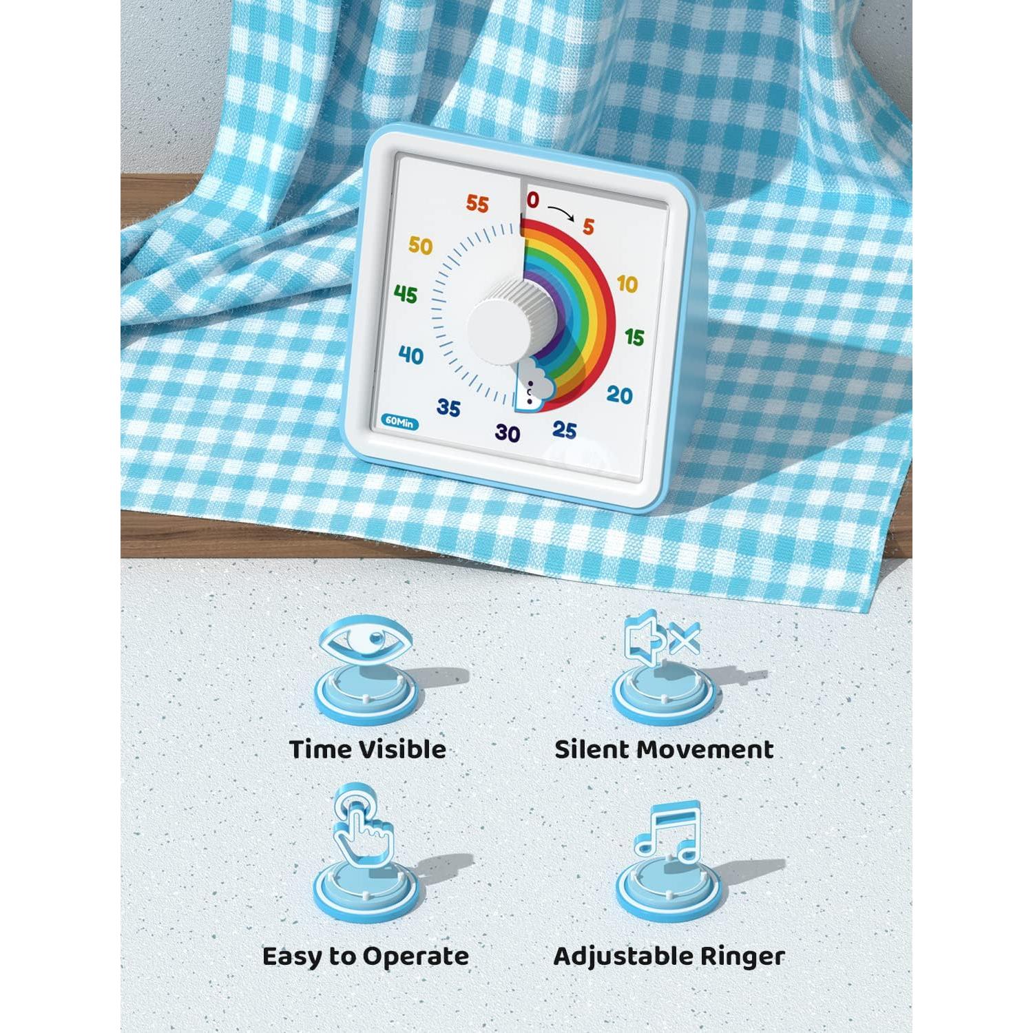 Temporizador Visual LIORQUE 60 Minutos Arcoíris para Niños