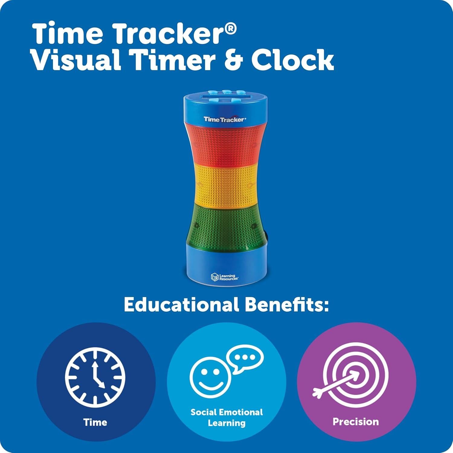 Reloj Visual de Seguimiento del Tiempo Learning Resources 22.9x10.2cm