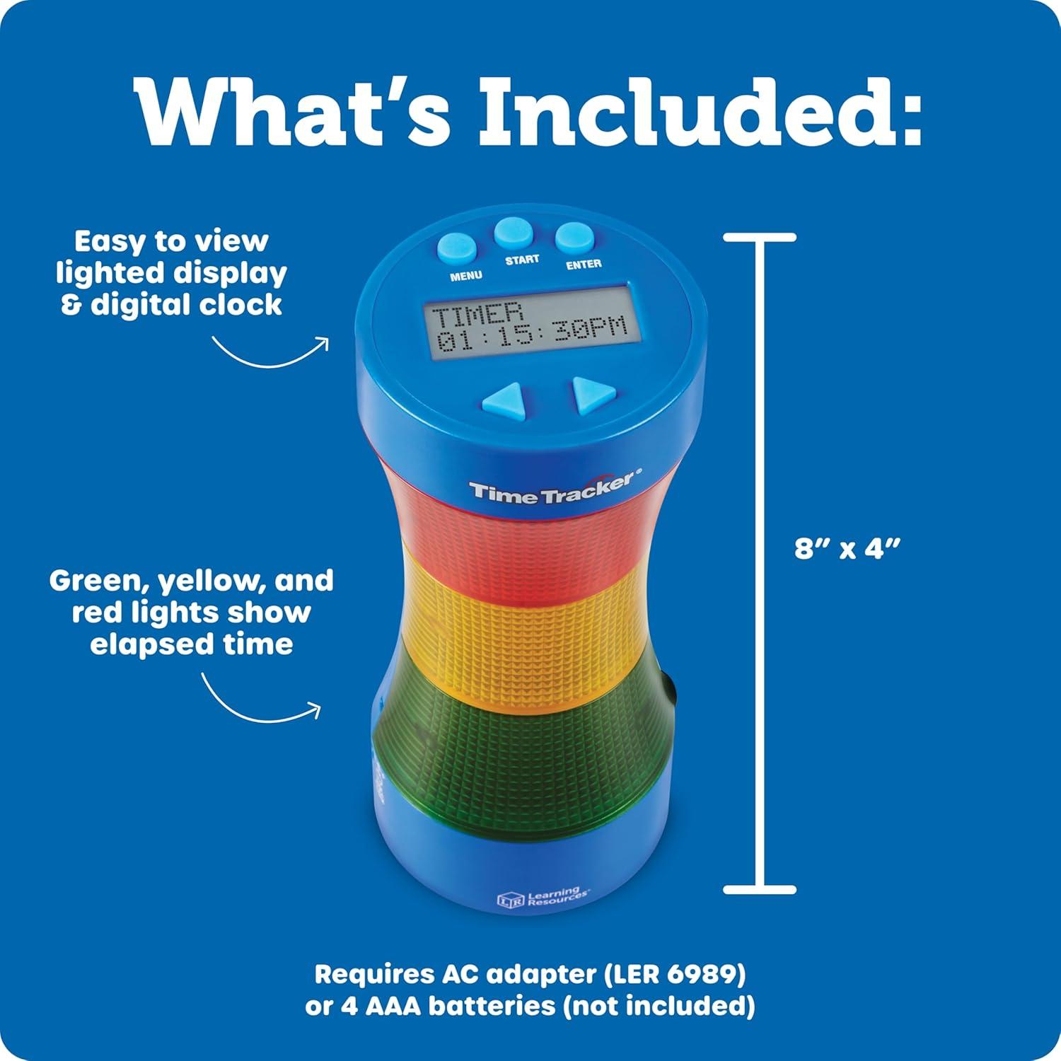 Reloj Visual de Seguimiento del Tiempo Learning Resources 22.9x10.2cm