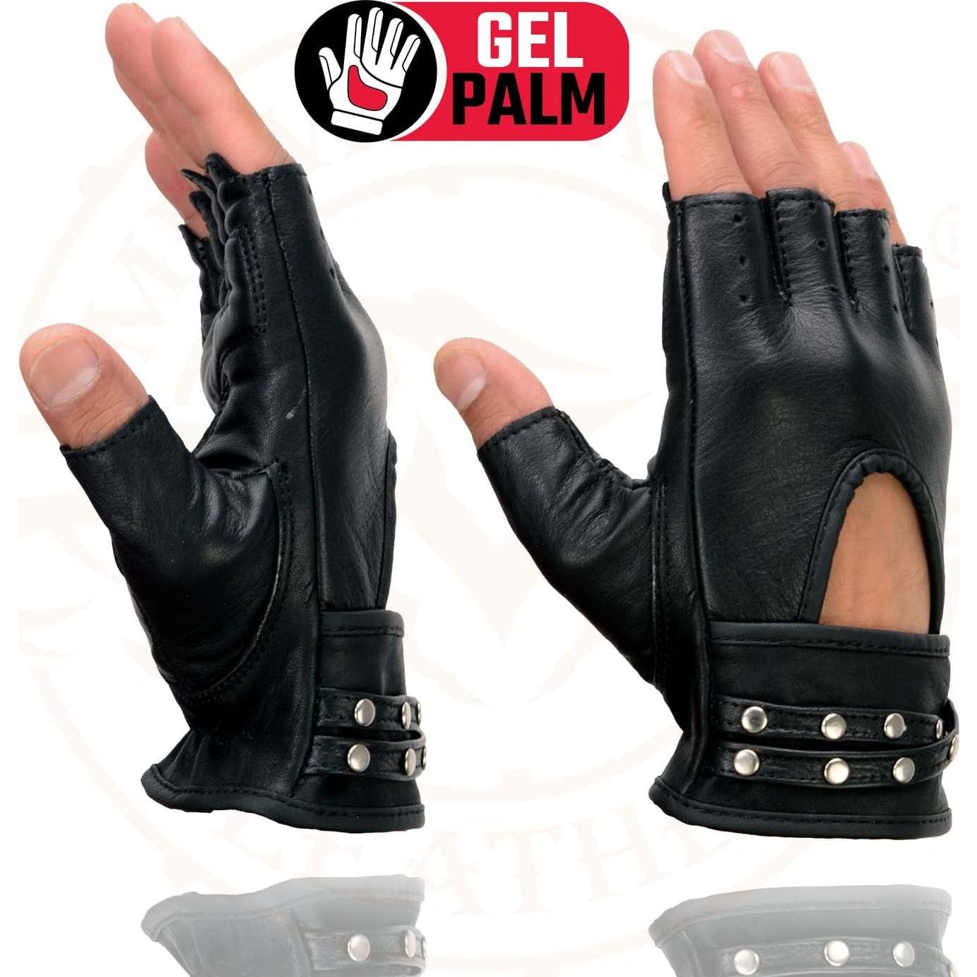 Guantes de moto Milwaukee Leather SH461 mujer sin dedos 2X