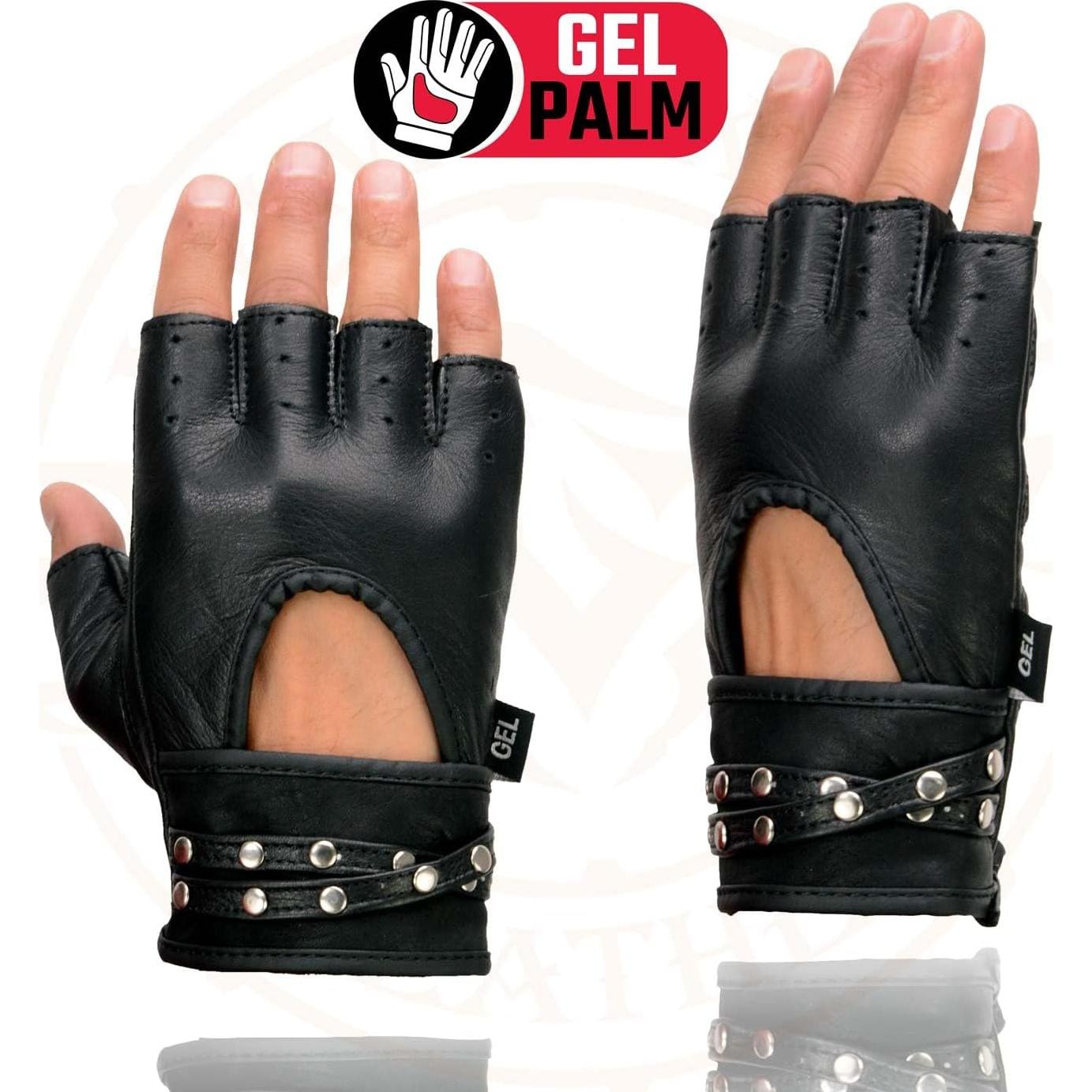 Guantes de moto Milwaukee Leather SH461 mujer sin dedos 2X