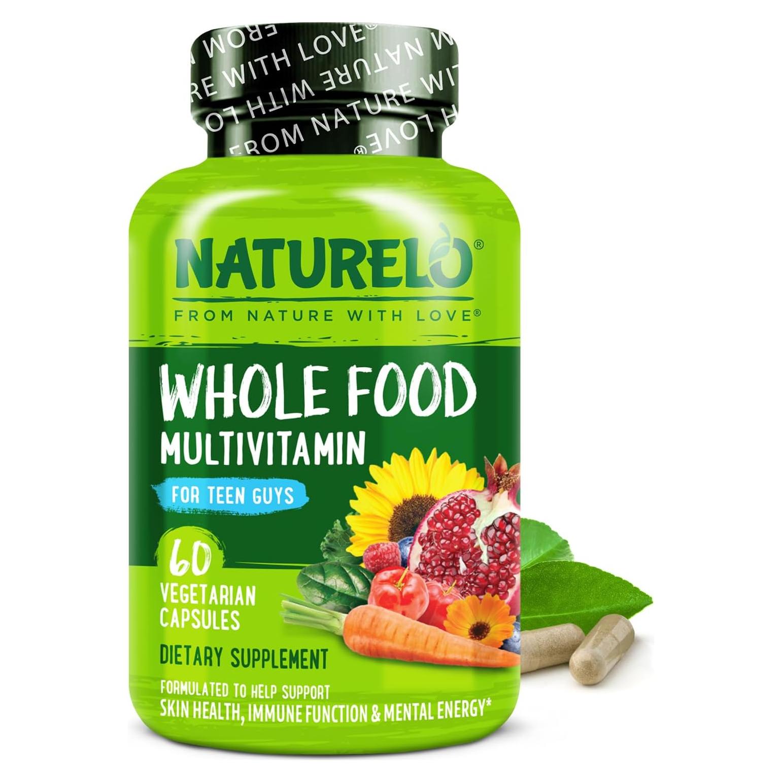 Multivitamina para Adolescentes NATURELO 60 Cápsulas Veganas