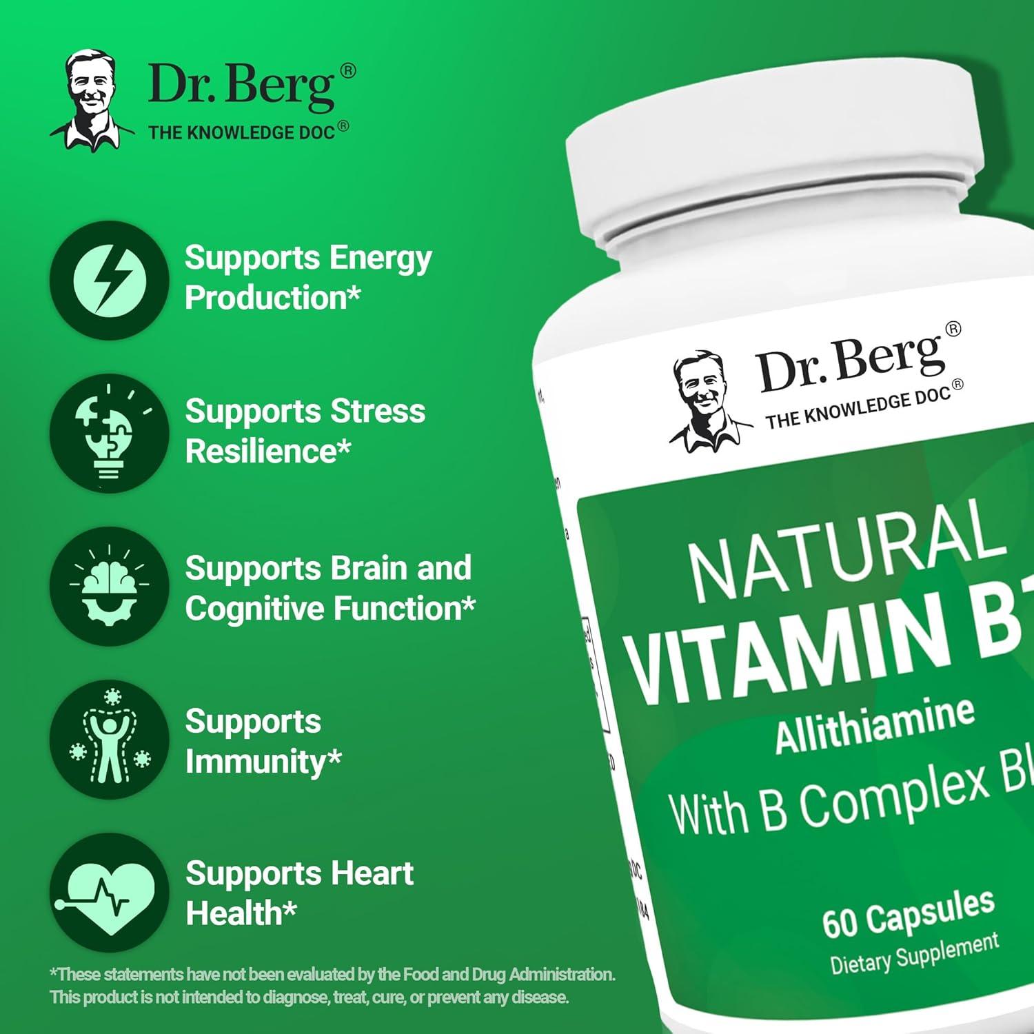 Suplemento Complejo de Vitaminas B Dr. Berg - 60 Cápsulas
