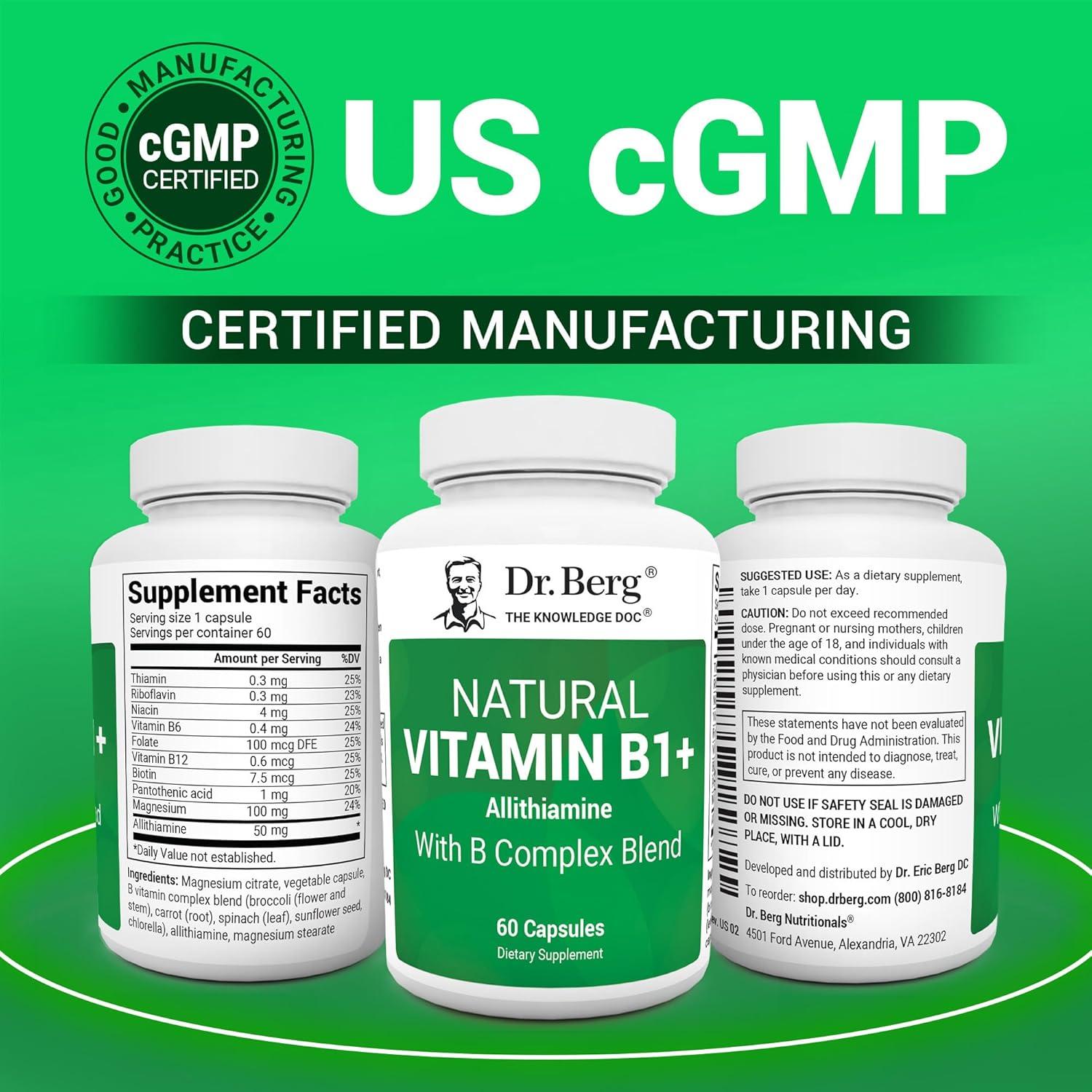 Suplemento Complejo de Vitaminas B Dr. Berg - 60 Cápsulas