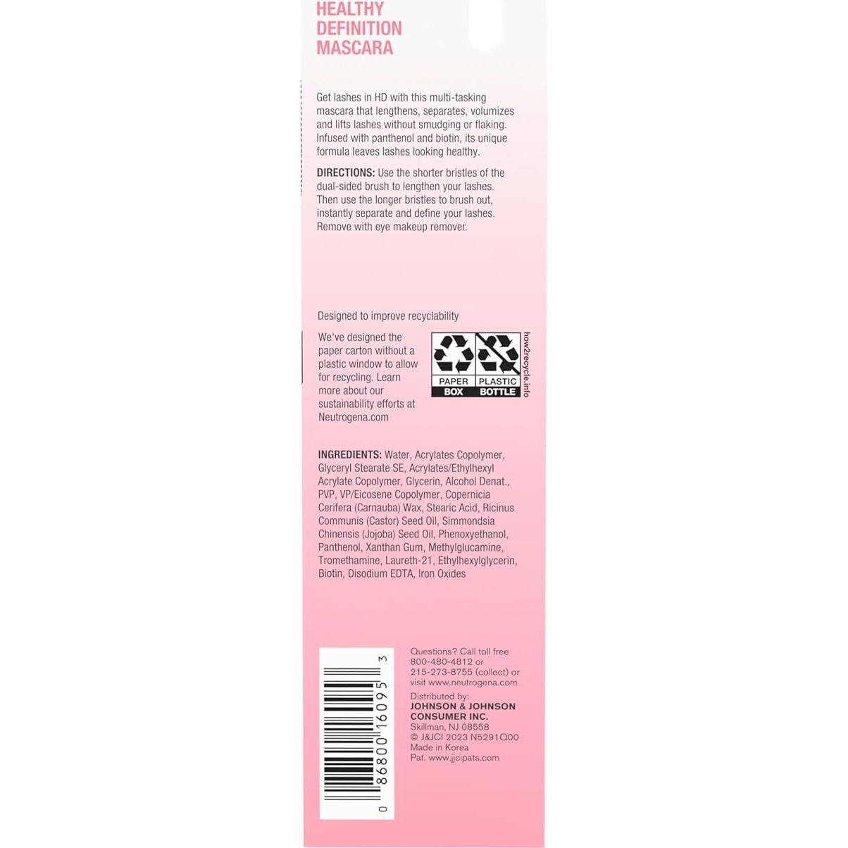 Máscara Neutrogena Healthy Definition Negro Carbón 7.62 g