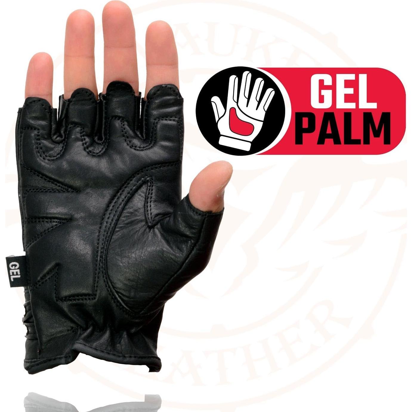 Guantes de moto Milwaukee Leather SH461 mujer sin dedos XL