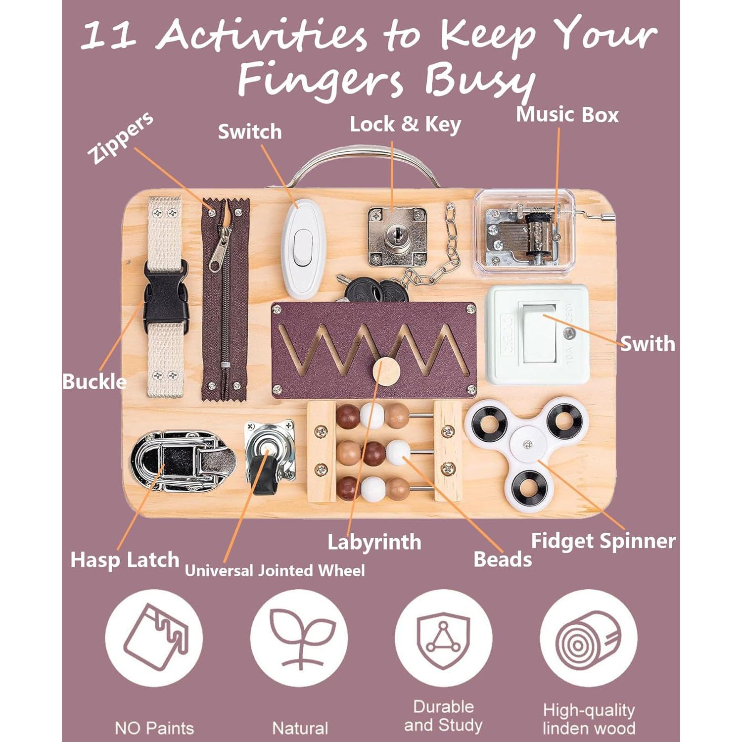 Tablero Ocupacional ZERIFAM para Demencia y Alzheimer 30x20cm