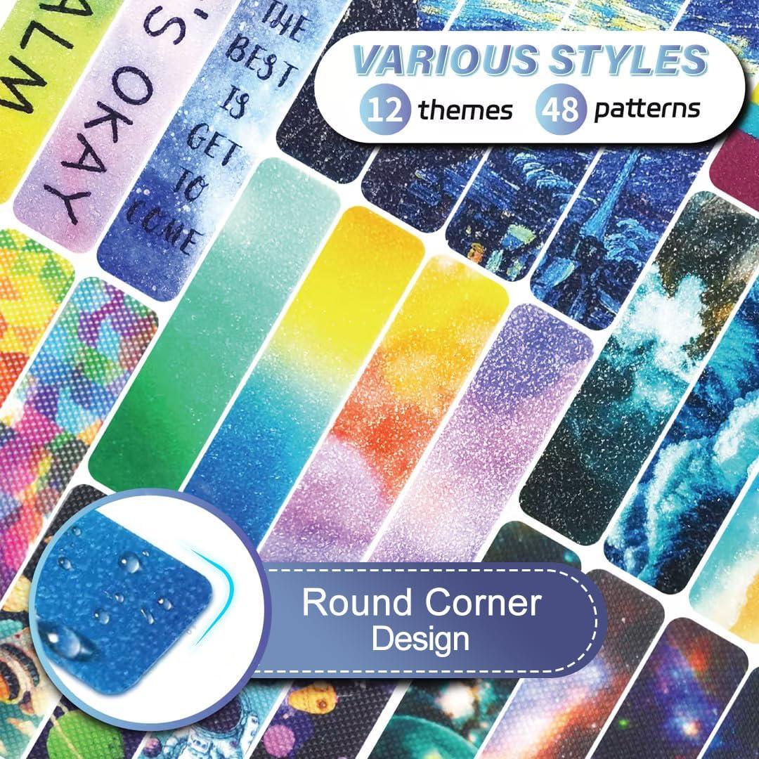 48 Etiquetas Sensoriales TOEMUR - Alivio de Ansiedad Multicolor