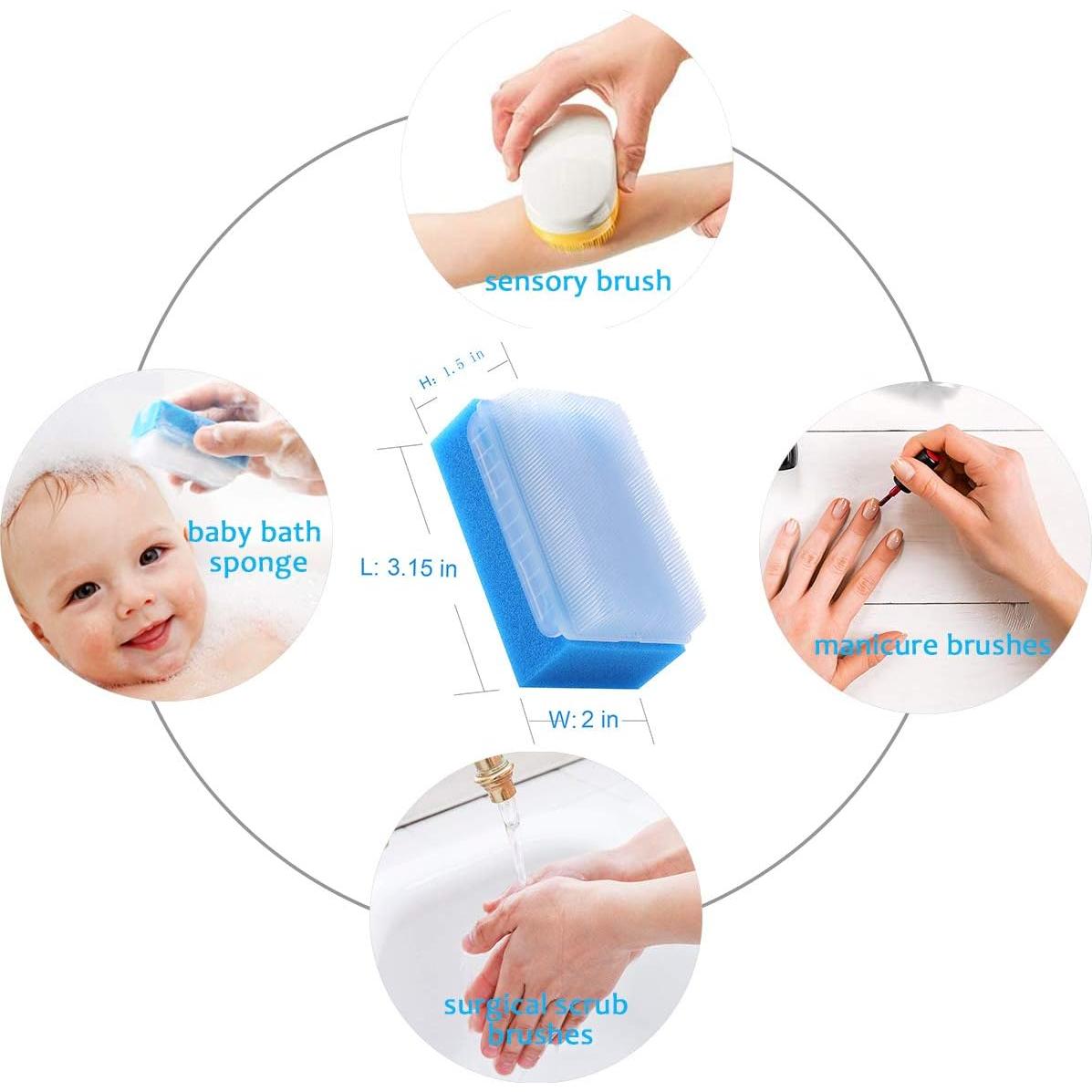 Cepillo Sensorial Wellgler para Autismo y Baño Bebés - 6 Piezas