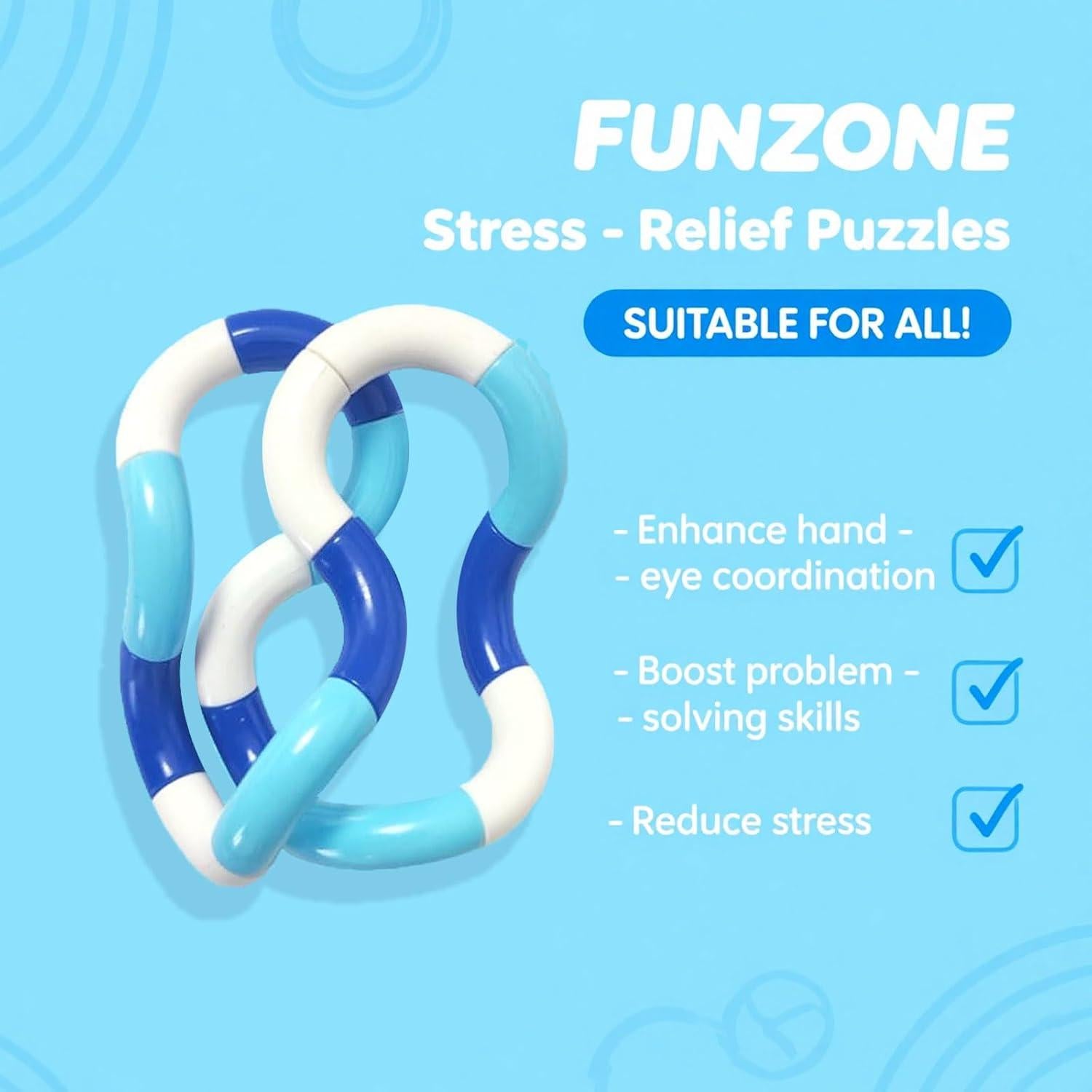 Set de 7 Juguetes Antiestrés Silenciosos Multicolores - ZZSFBDZSW