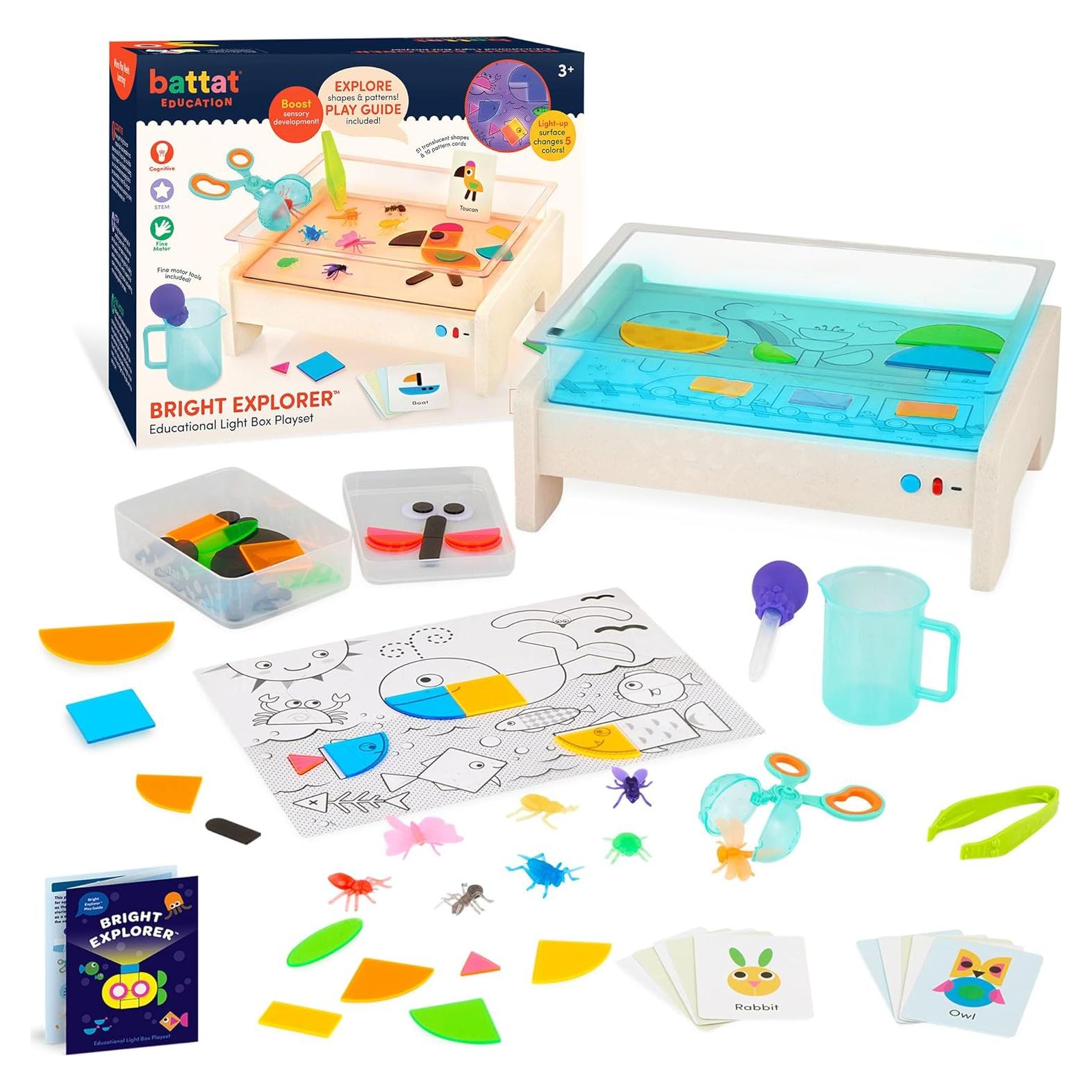 Caja de Luz Trazar Battat Educación 79 Piezas Sensorial