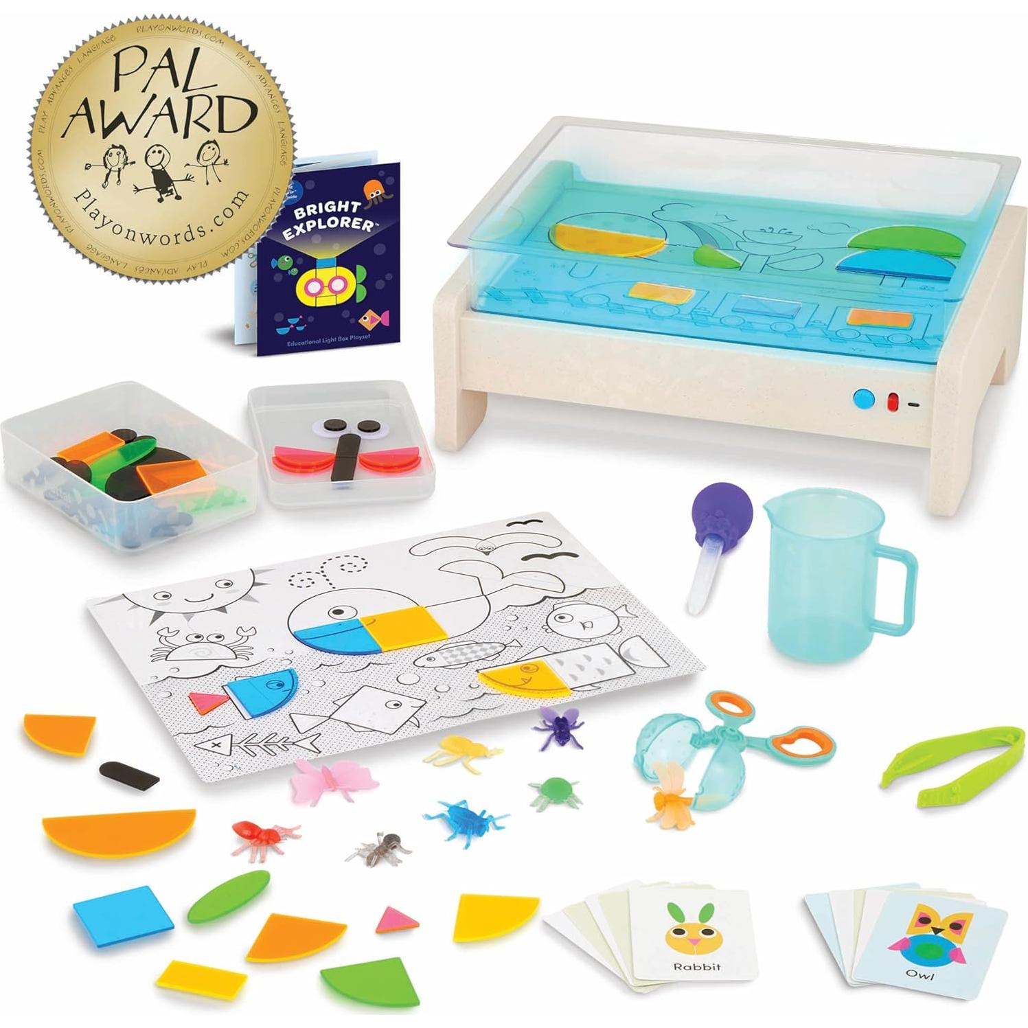 Caja de Luz Trazar Battat Educación 79 Piezas Sensorial