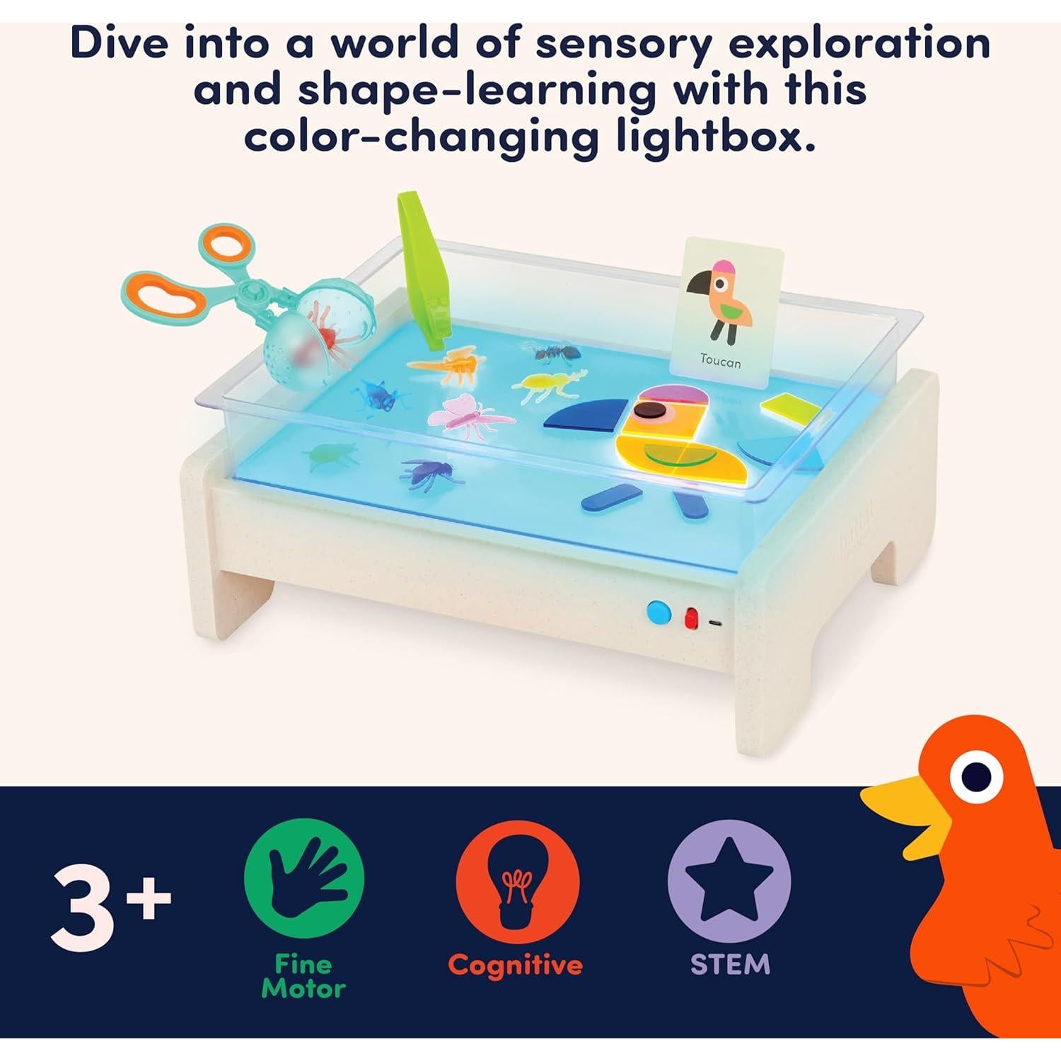 Caja de Luz Trazar Battat Educación 79 Piezas Sensorial