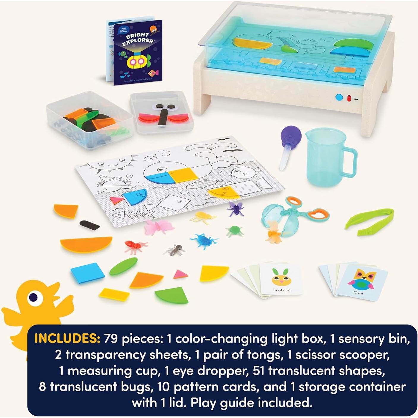 Caja de Luz Trazar Battat Educación 79 Piezas Sensorial