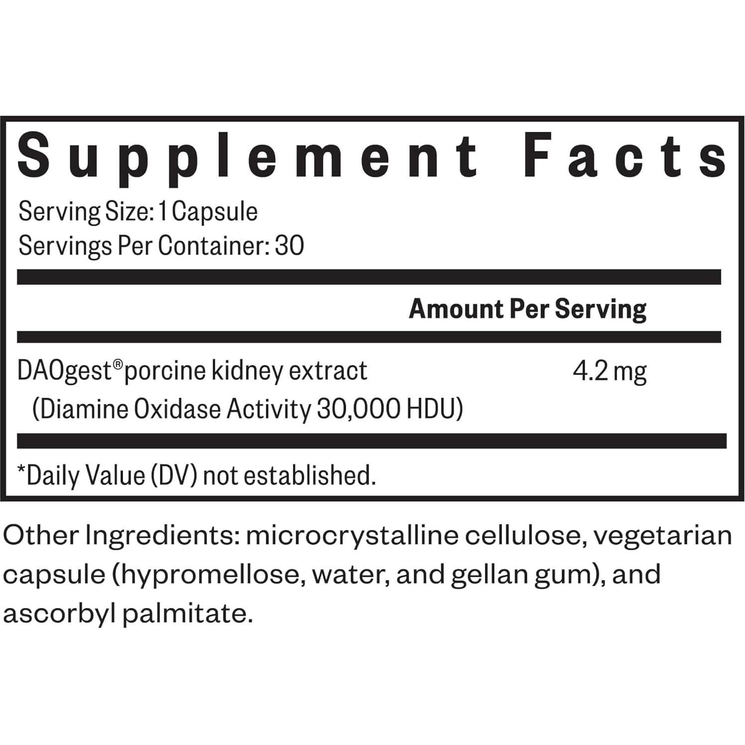 Suplemento Digestivo DAO Buscando Salud 30 Cápsulas