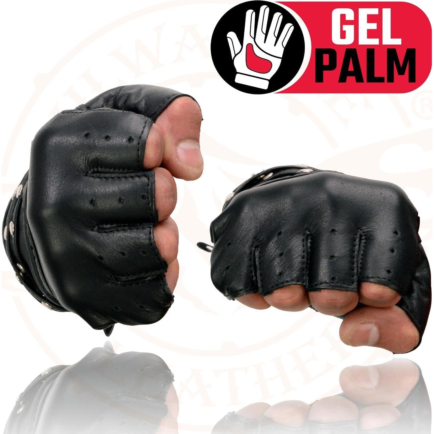 Guantes de moto Milwaukee Leather SH461 mujer sin dedos 3XL