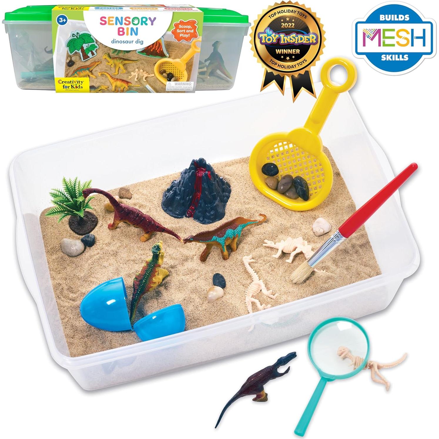 Caja Sensorial Creatividad para Niños - Excavación Dinosaurios 1.36kg