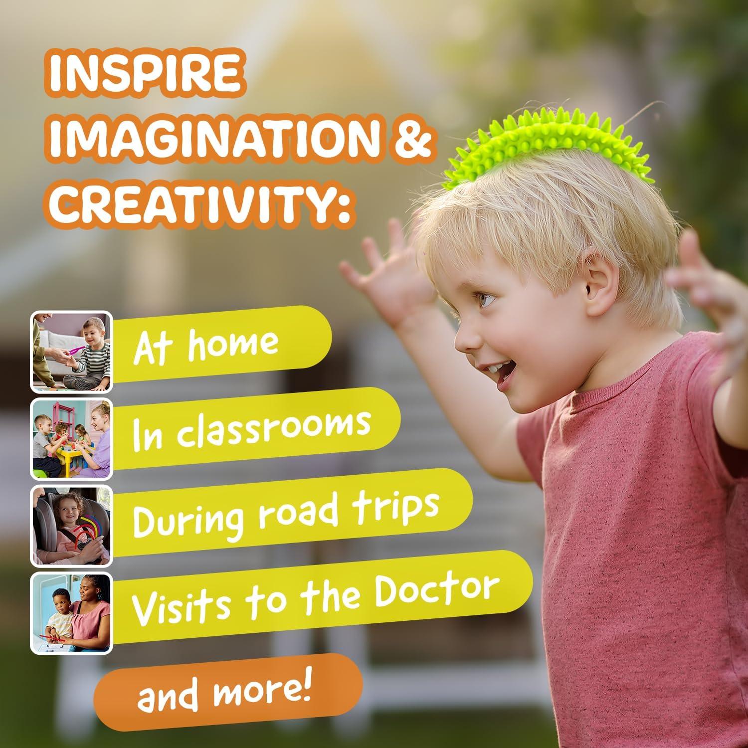 Anillos Sensoriales Espinosos IMPRESA - Paquete de 3 - 5.08 cm Interior