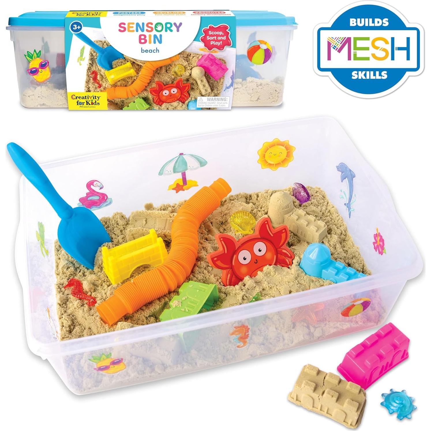 Caja Sensorial Playa Creatividad para Niños - 1.13 kg Arena