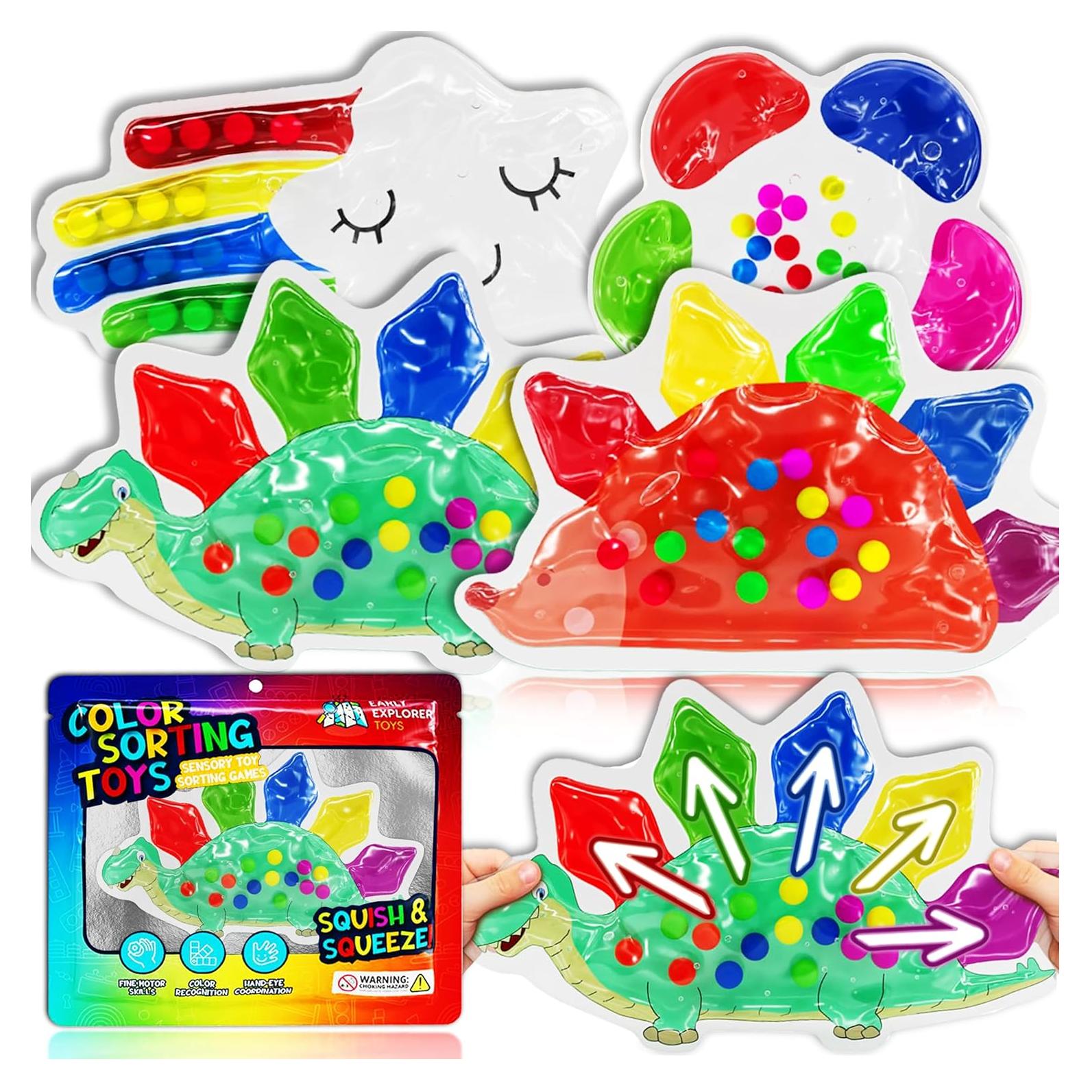 Paquete de 4 Juguetes Sensoriales de Clasificación de Color - Early Explorer Toys