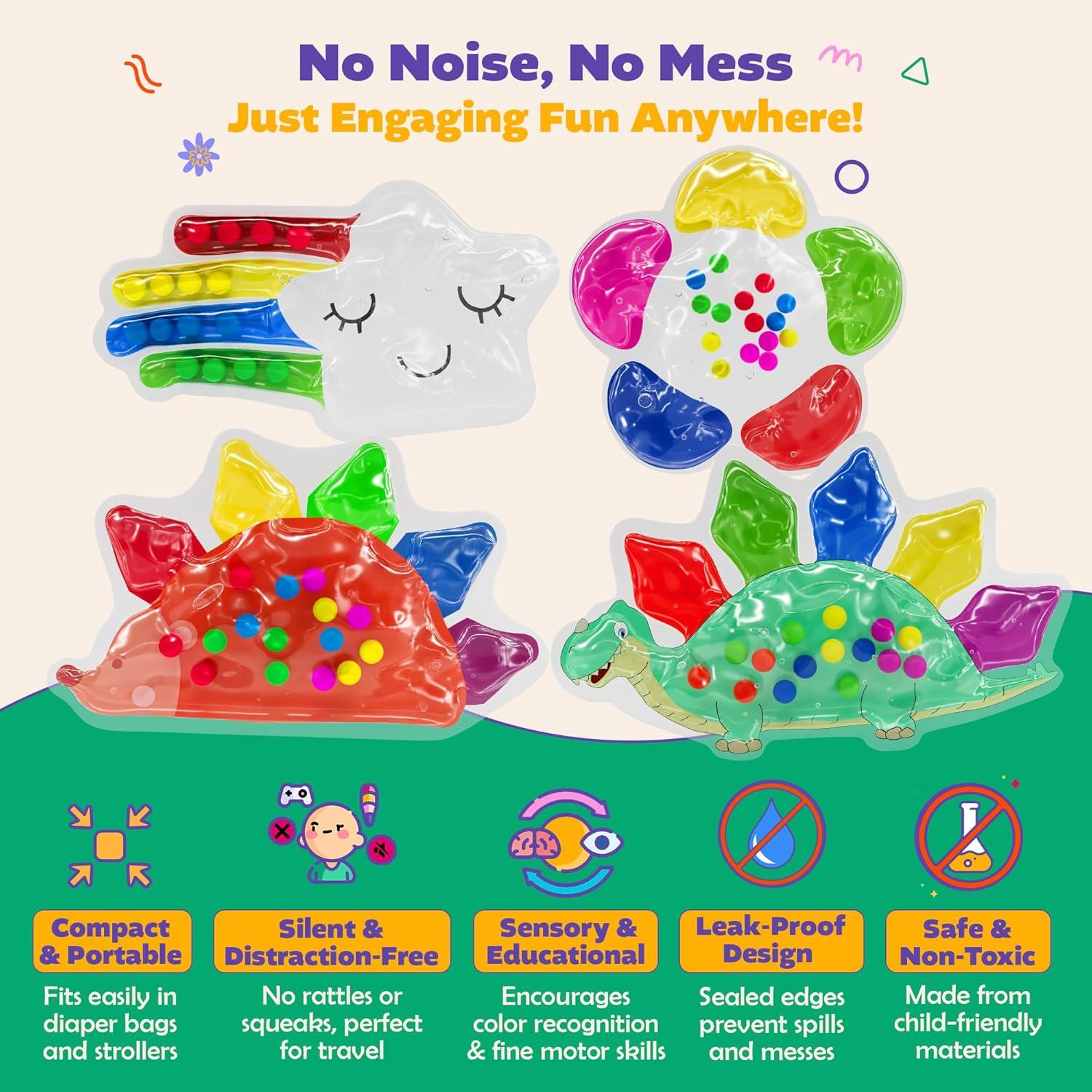 Paquete de 4 Juguetes Sensoriales de Clasificación de Color - Early Explorer Toys