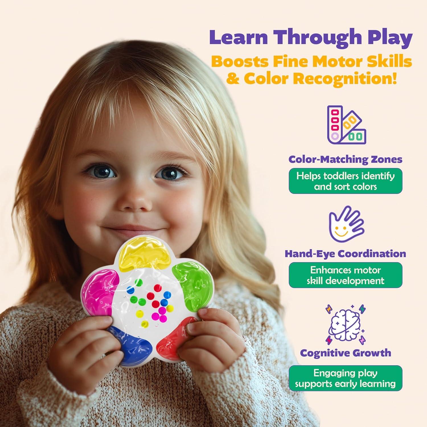 Paquete de 4 Juguetes Sensoriales de Clasificación de Color - Early Explorer Toys