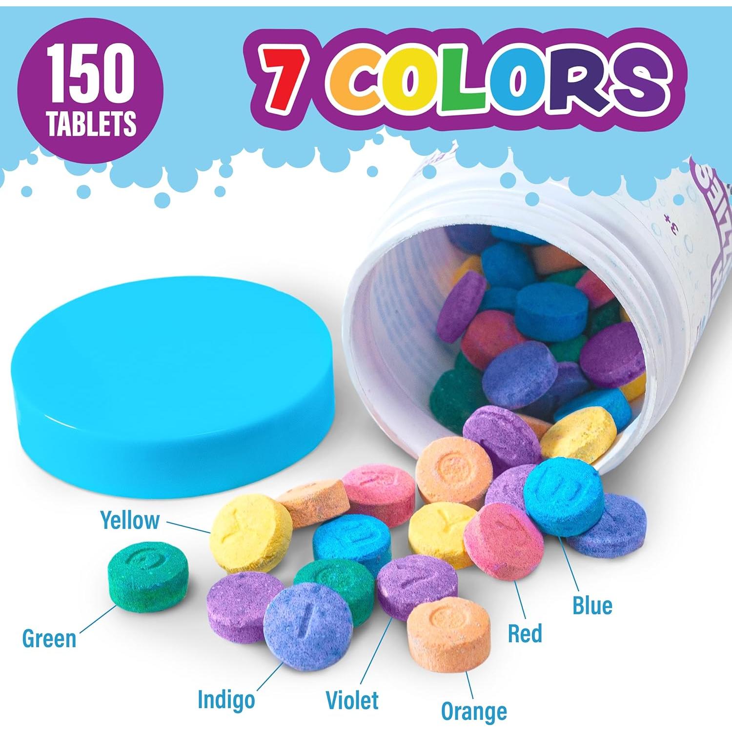 Tabletas de Color Efervescente para Baño Tub Works 150g