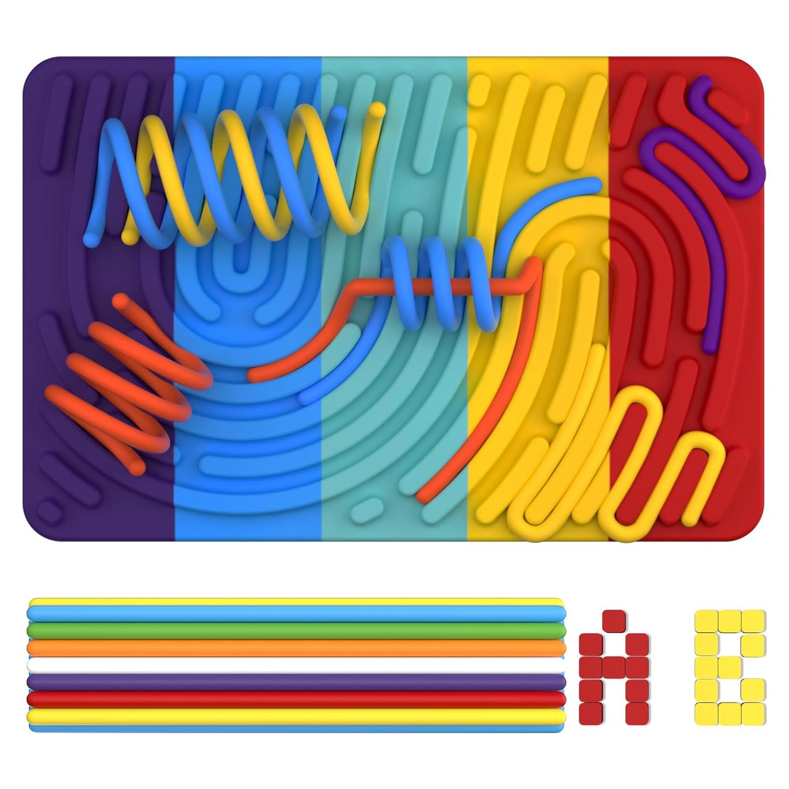 Tablero de Actividad Sensorial Uucoco Colorido para Niños 3+