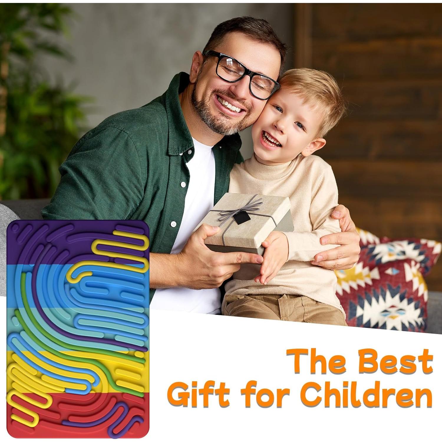 Tablero de Actividad Sensorial Uucoco Colorido para Niños 3+