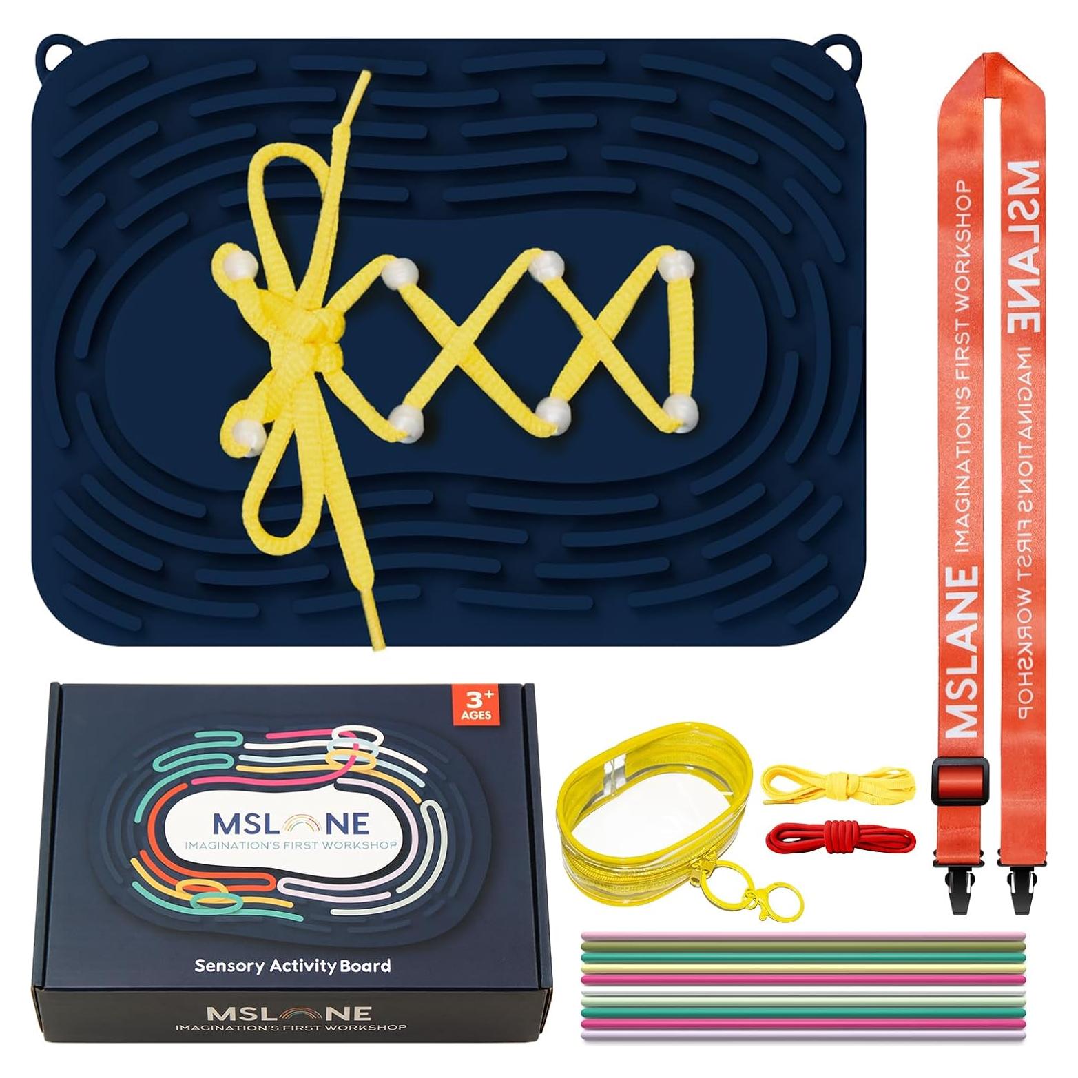Tablero de Actividad Sensorial MSLANE Azul Marino - Juguete Antiestrés